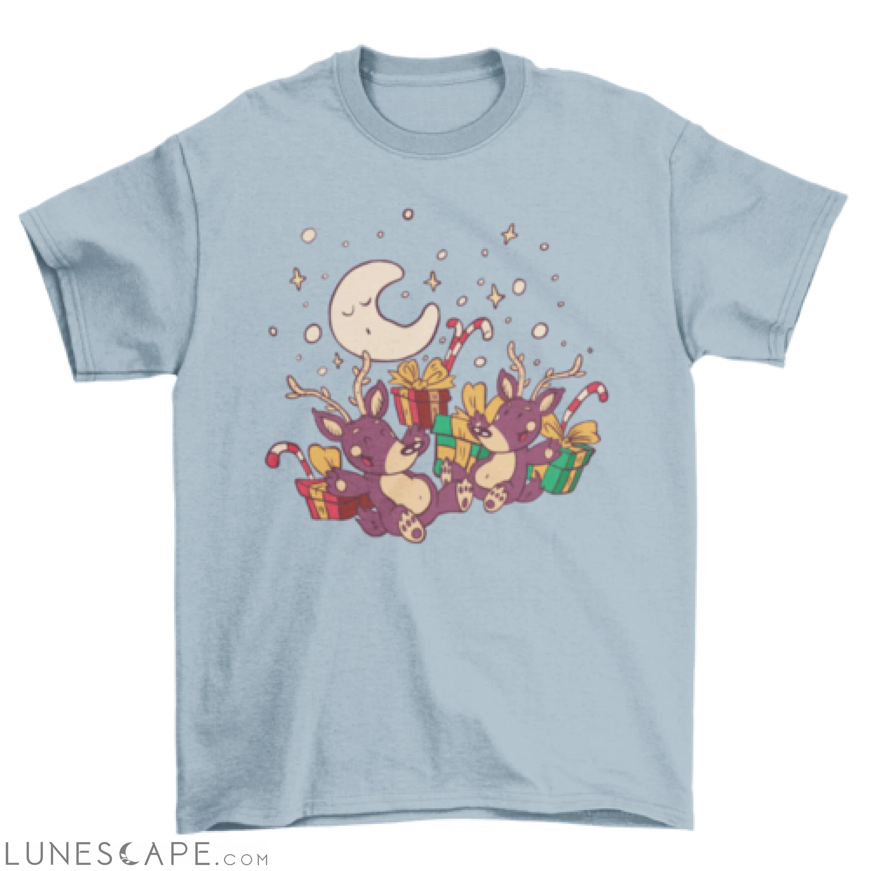 Christmas reindeers t-shirt LUNESCAPE