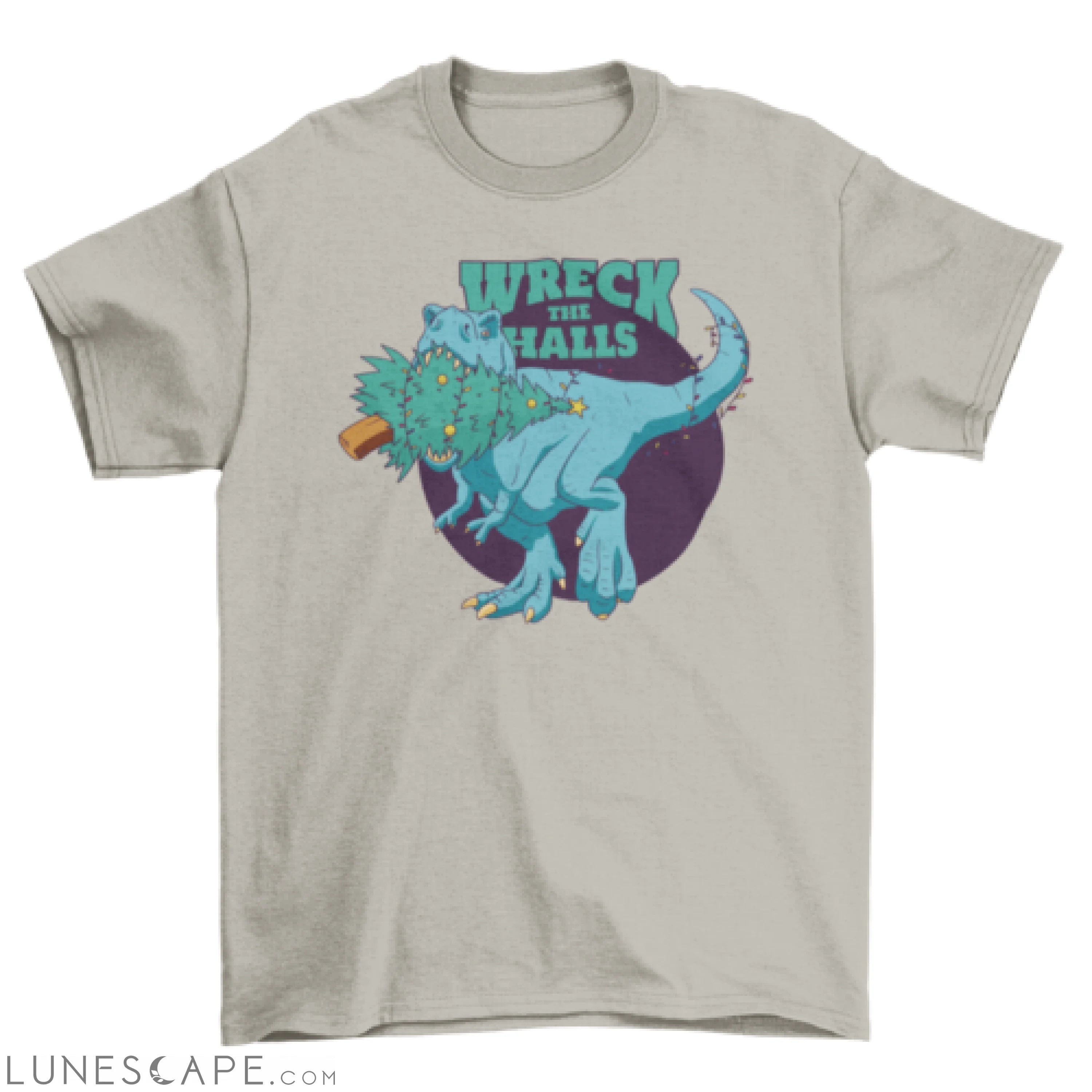 Christmas t-rex quote t-shirt LUNESCAPE