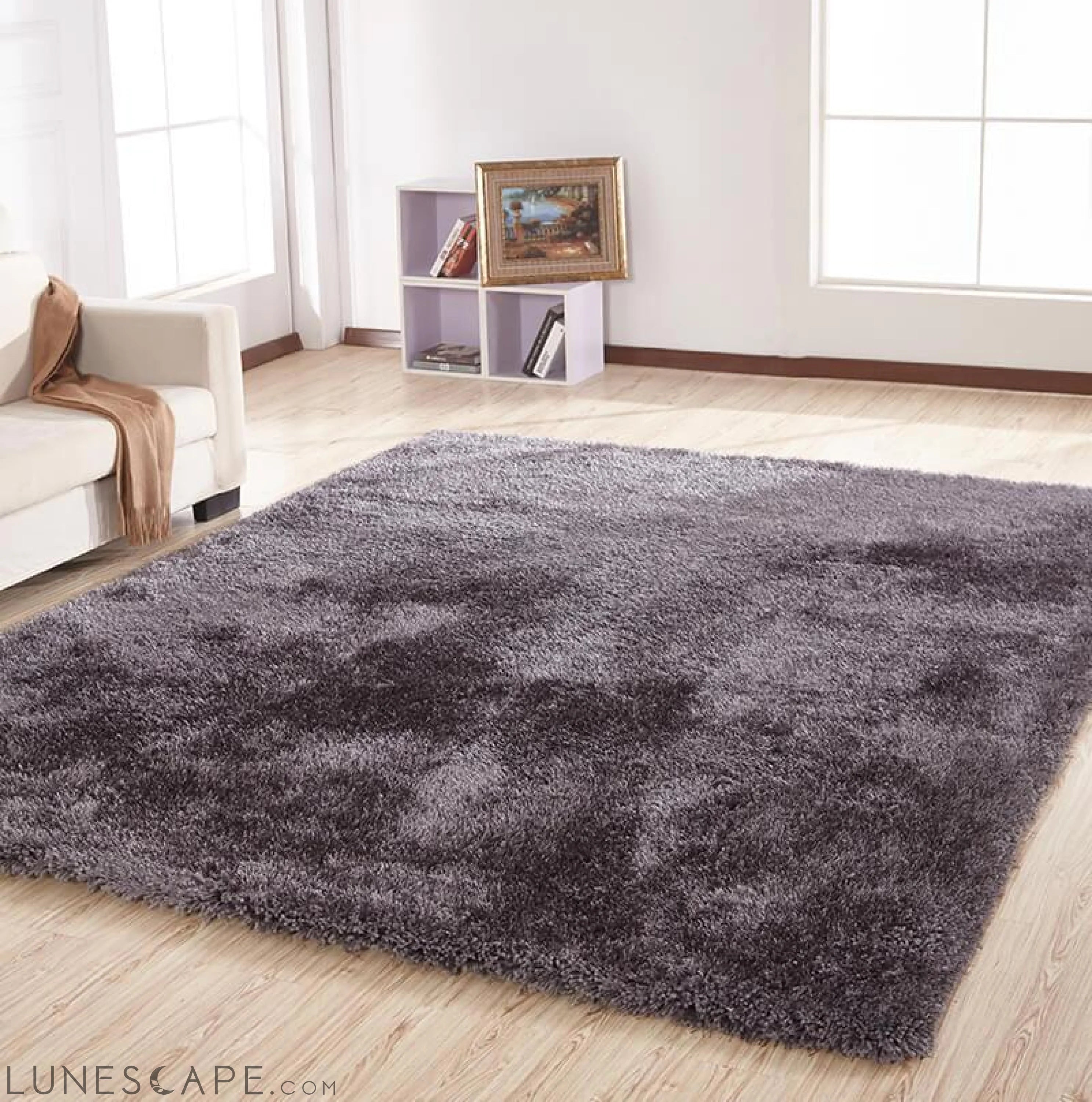 Chubby Gray Area Rug LUNESCAPE