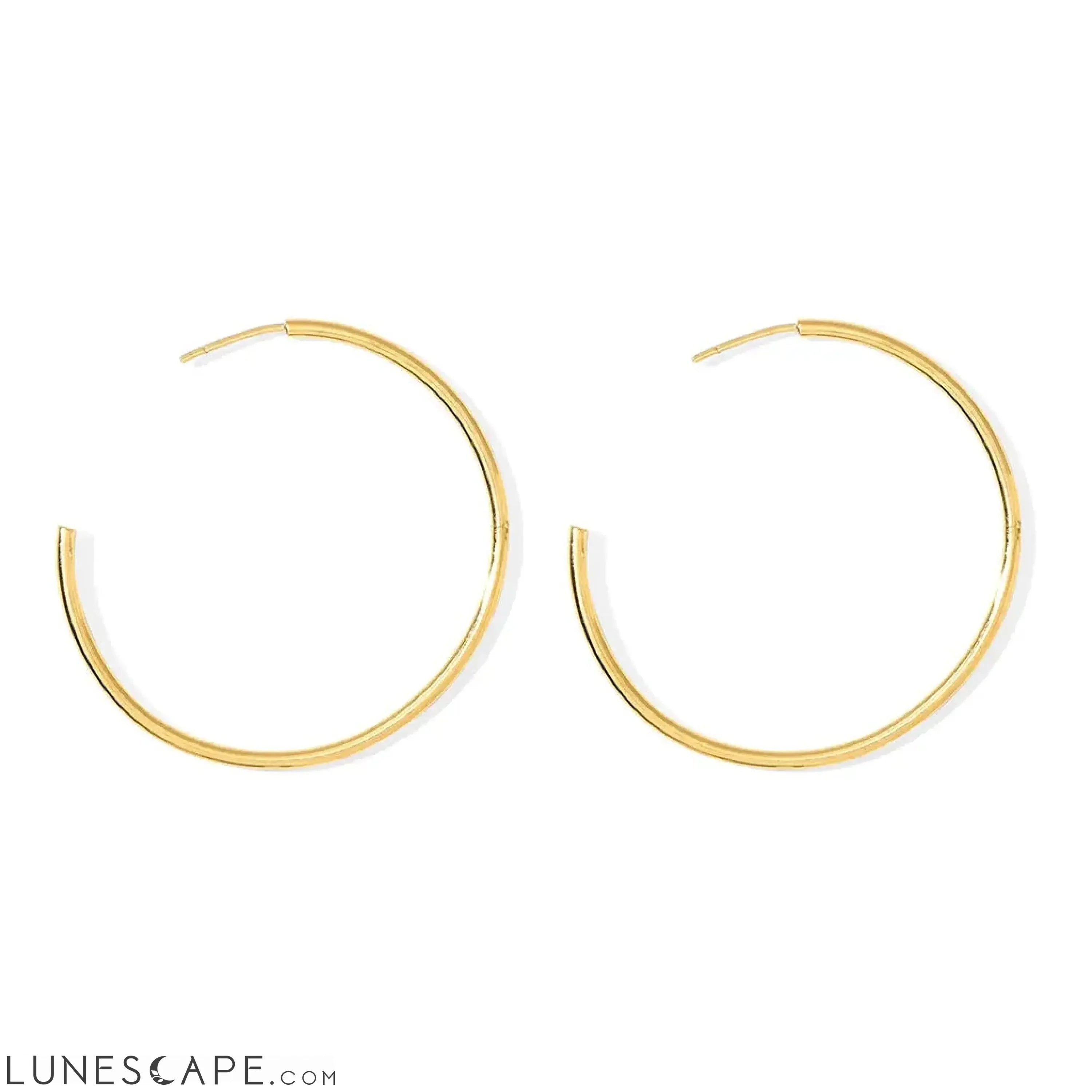 Classic Bombshell Hoop Earrings LUNESCAPE
