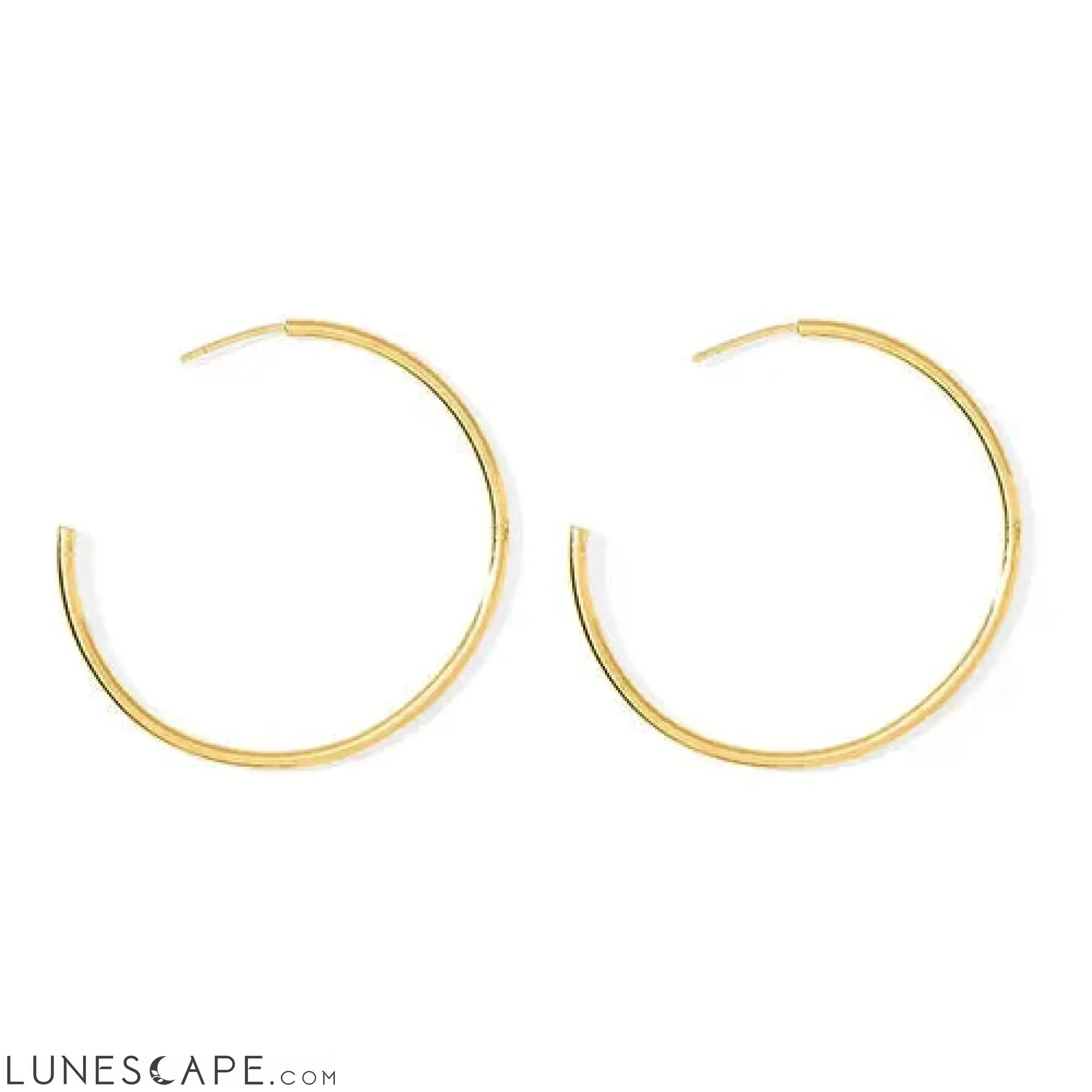 Classic Bombshell Hoop Earrings LUNESCAPE