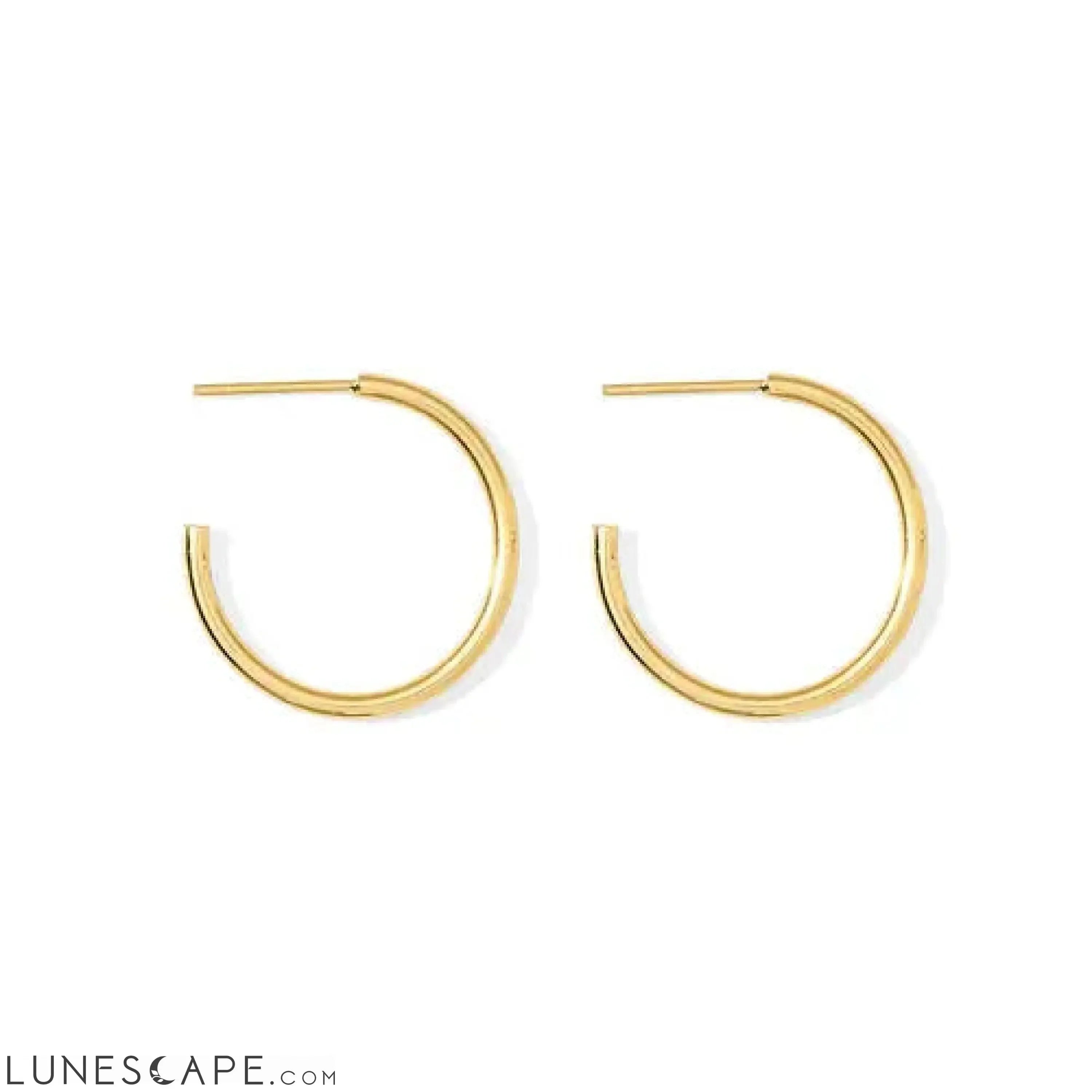 Classic Bombshell Hoop Earrings LUNESCAPE