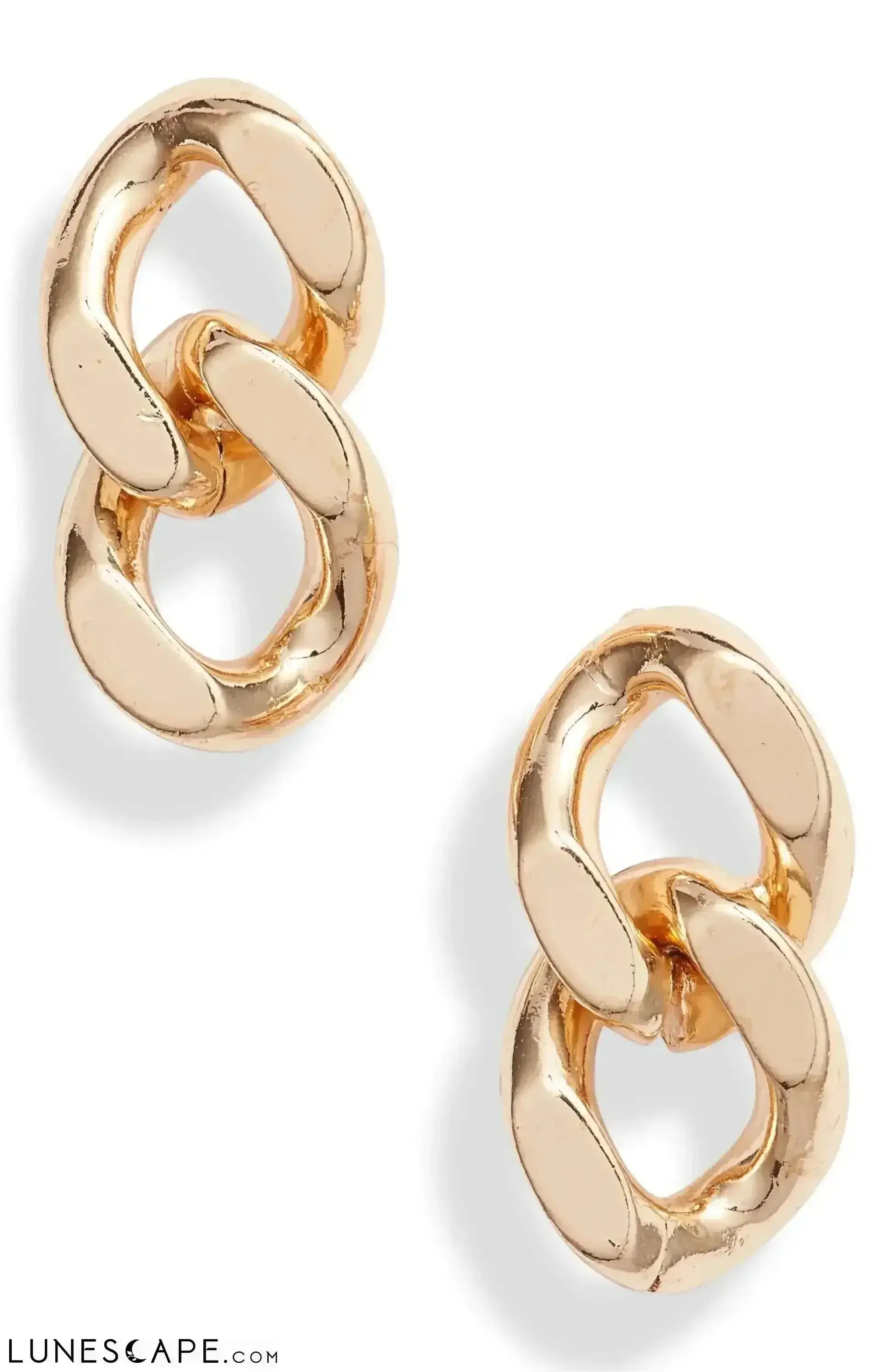 Classic Chain Stud Earrings LUNESCAPE