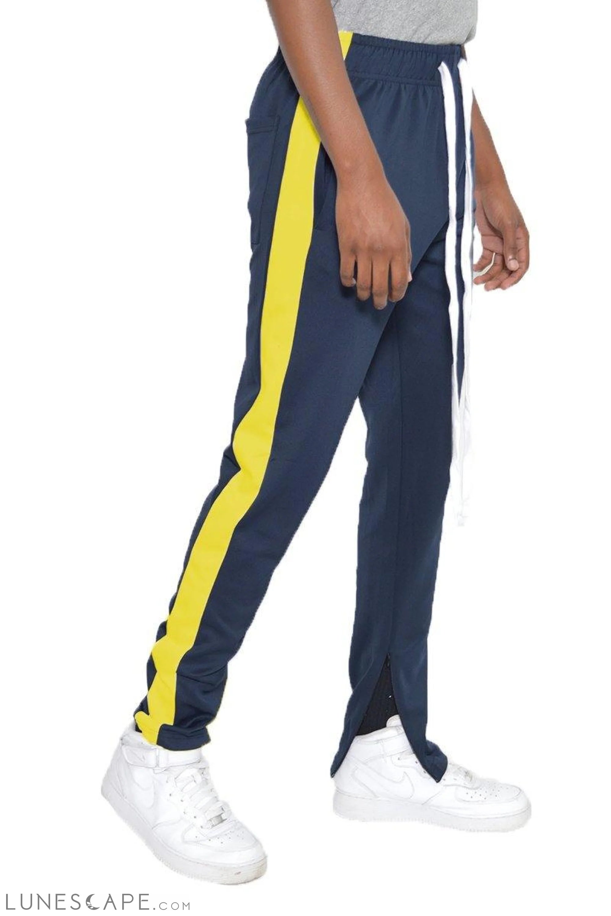 CLASSIC SLIM FIT TRACK PANTS - DARK BLUE LUNESCAPE