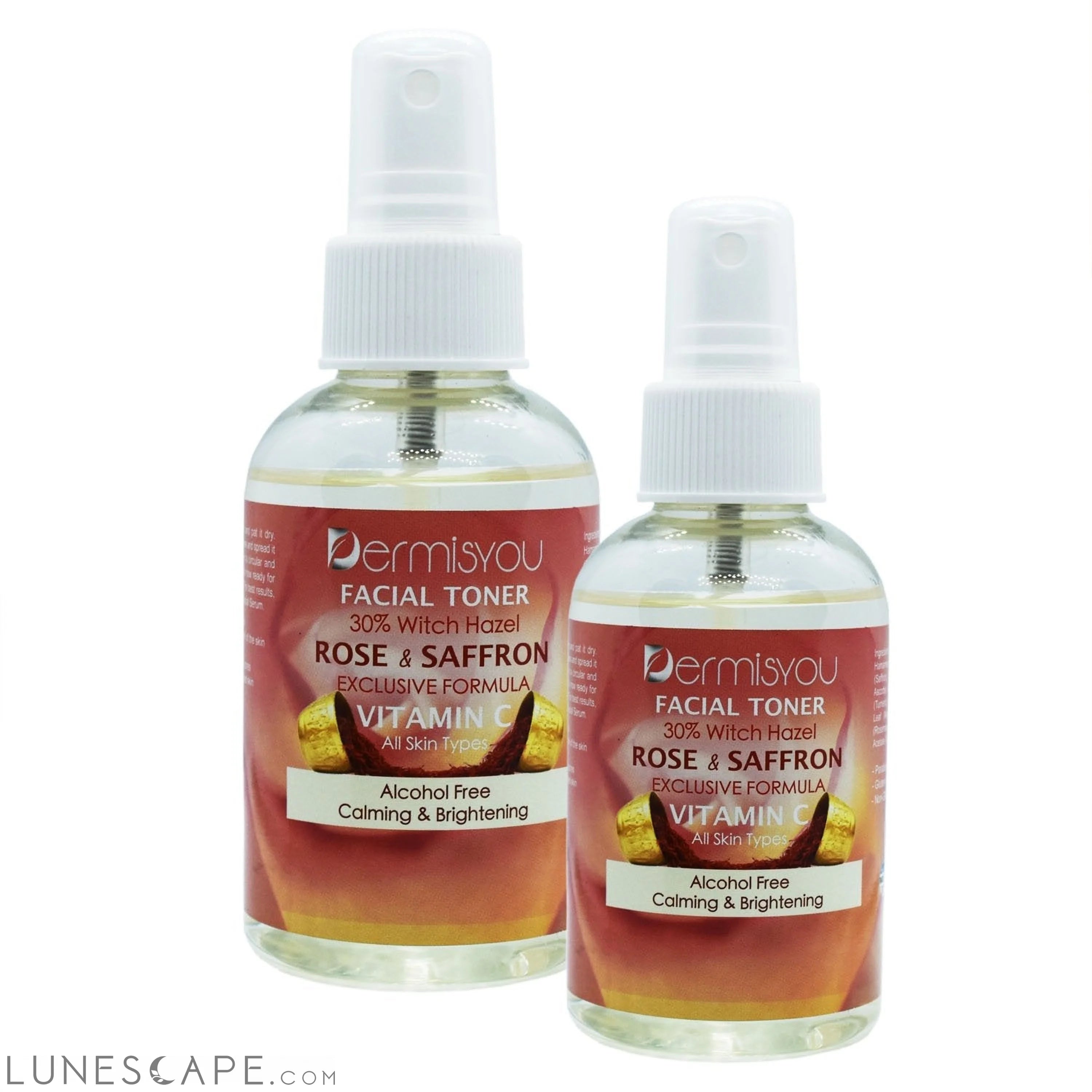 Cleansing & Hydrating Facial Toner with Saffron & Rose Water LUNESCAPE