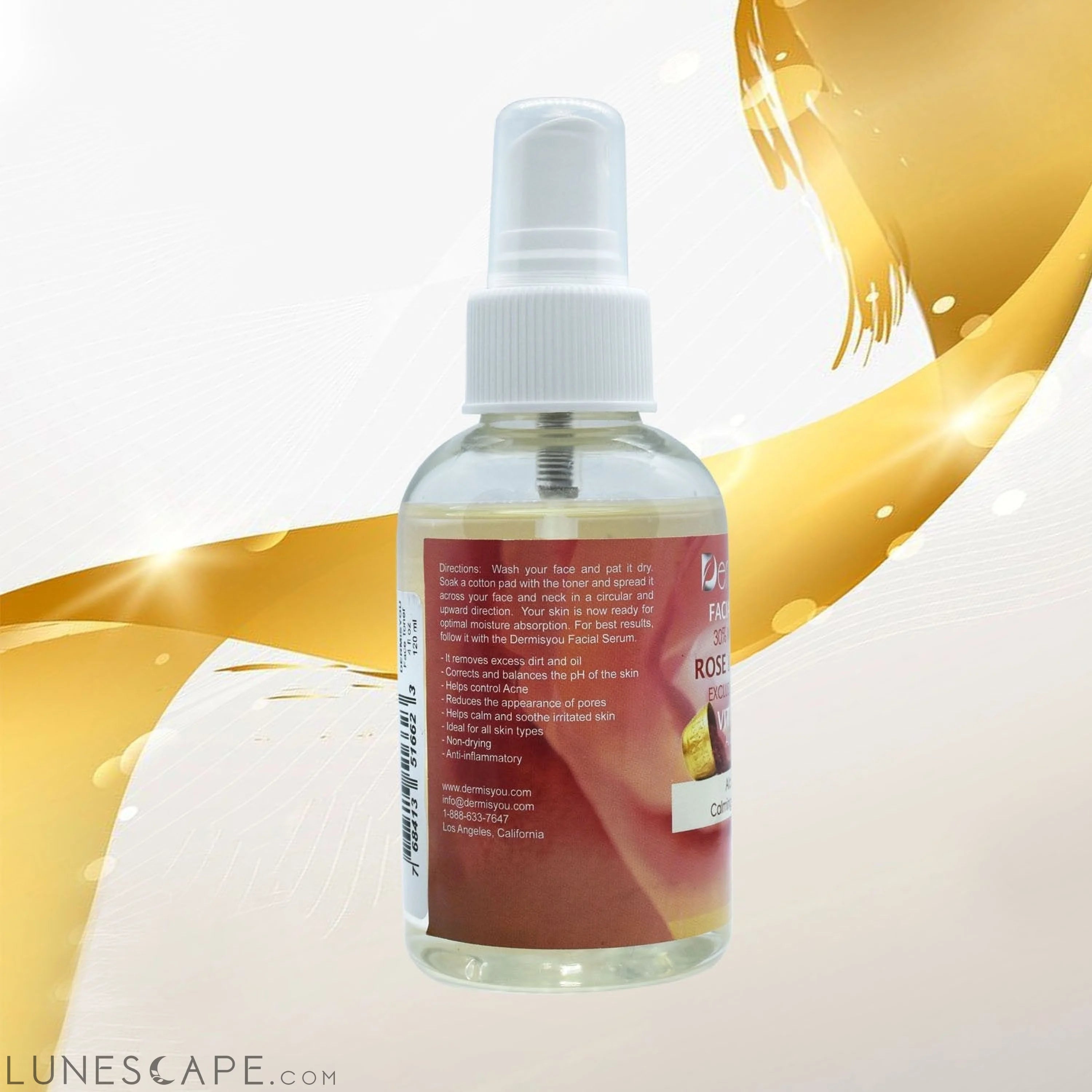 Cleansing & Hydrating Facial Toner with Saffron & Rose Water LUNESCAPE