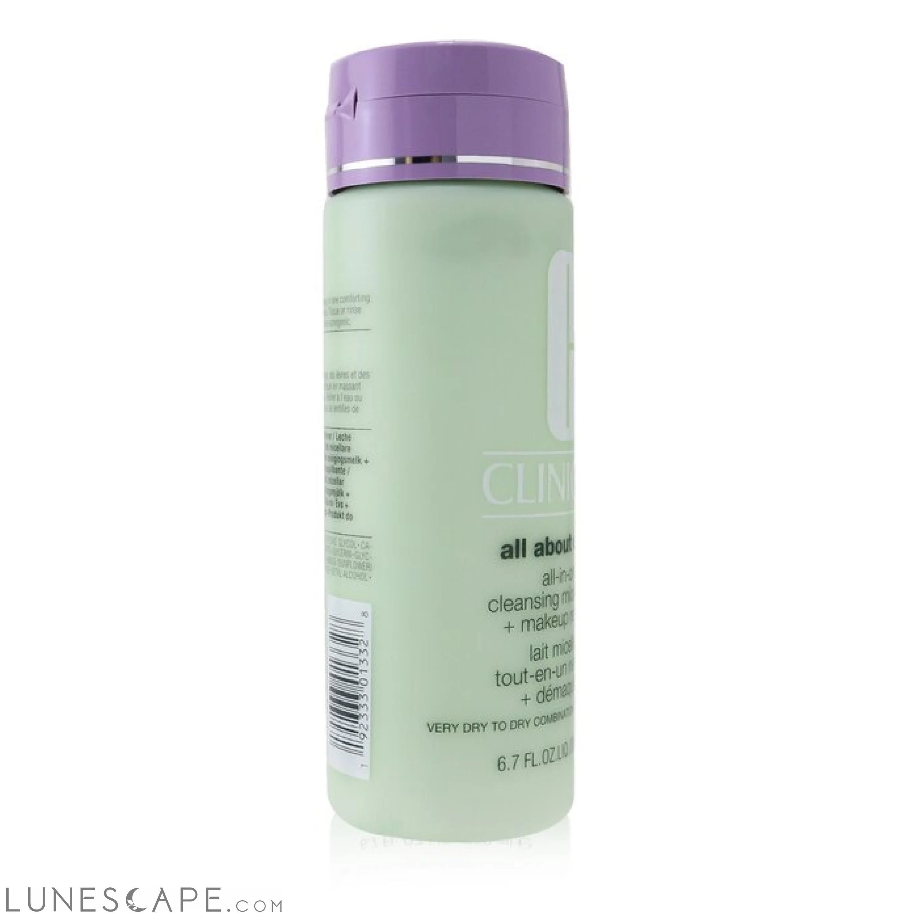 CLINIQUE All About Clean Cleansing Micellar Milk & Makeup Remover Very Dry Combo LUNESCAPE