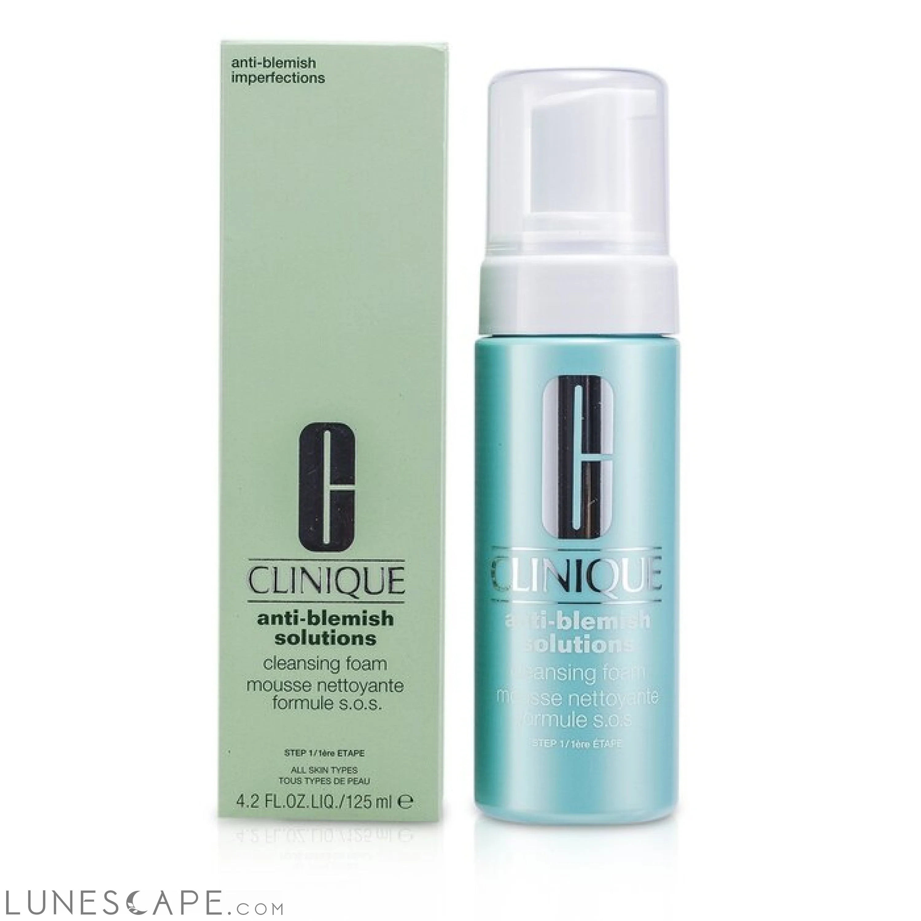 CLINIQUE - Anti-Blemish Solutions Cleansing Foam - For All Skin Types LUNESCAPE