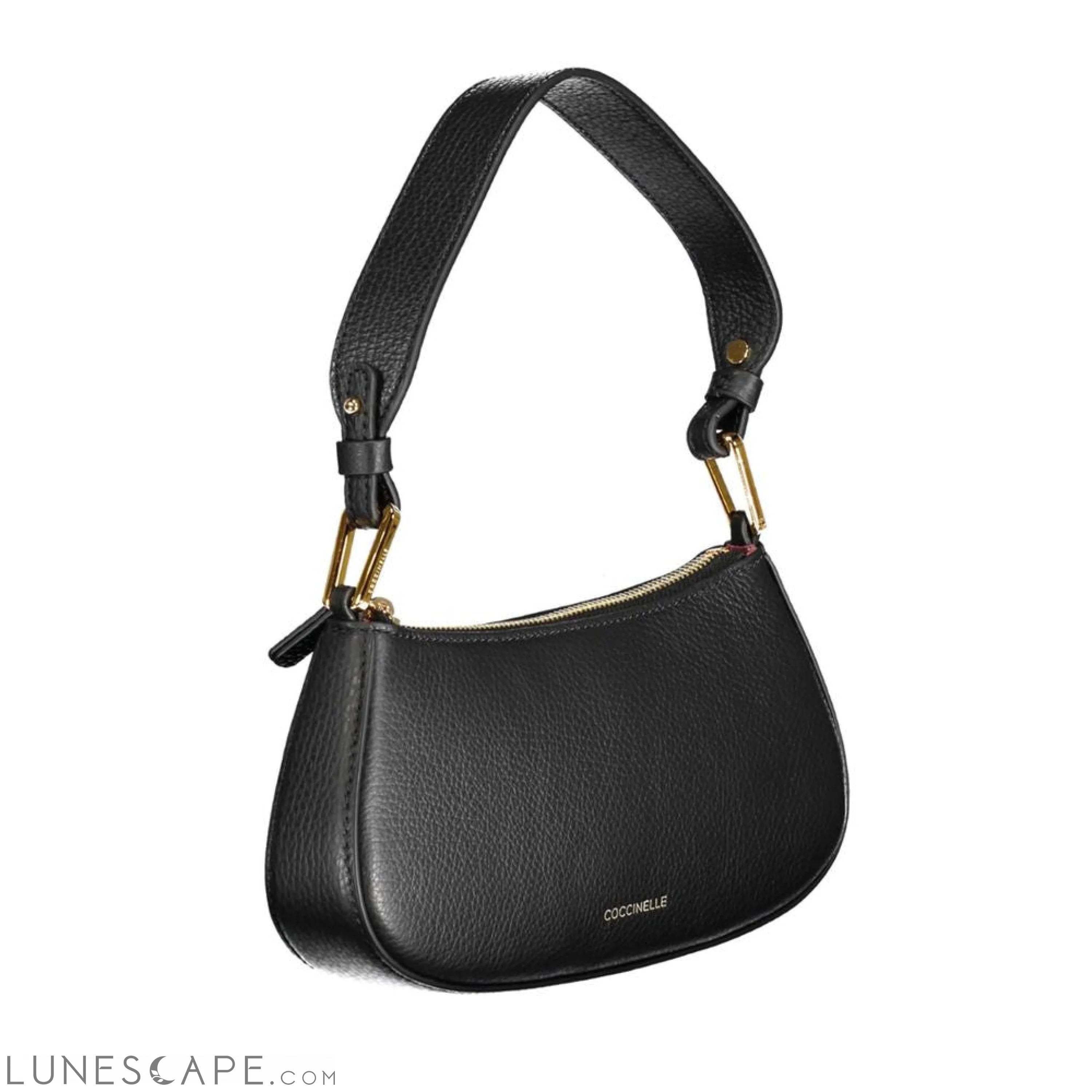 Coccinelle Black Leather Handbag LUNESCAPE