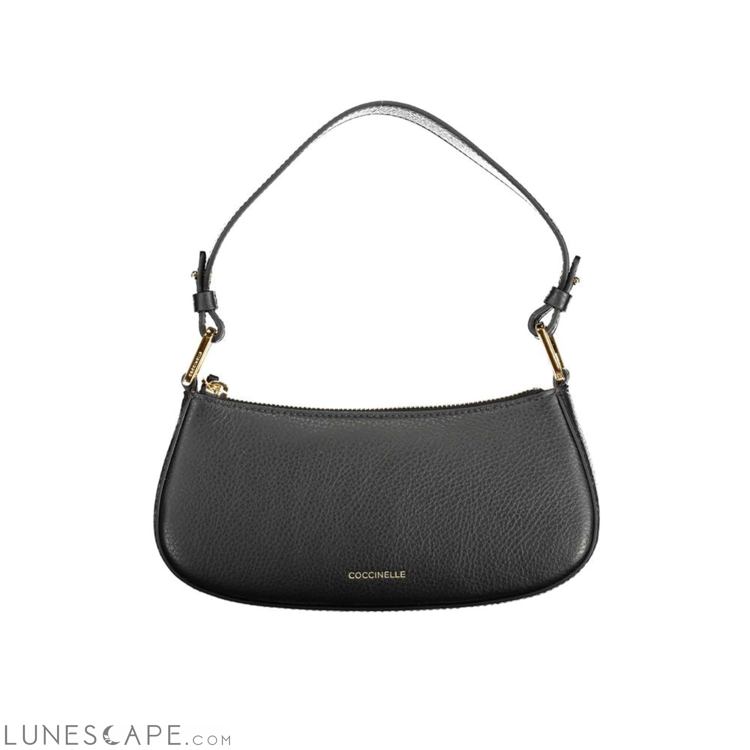 Coccinelle Black Leather Handbag LUNESCAPE