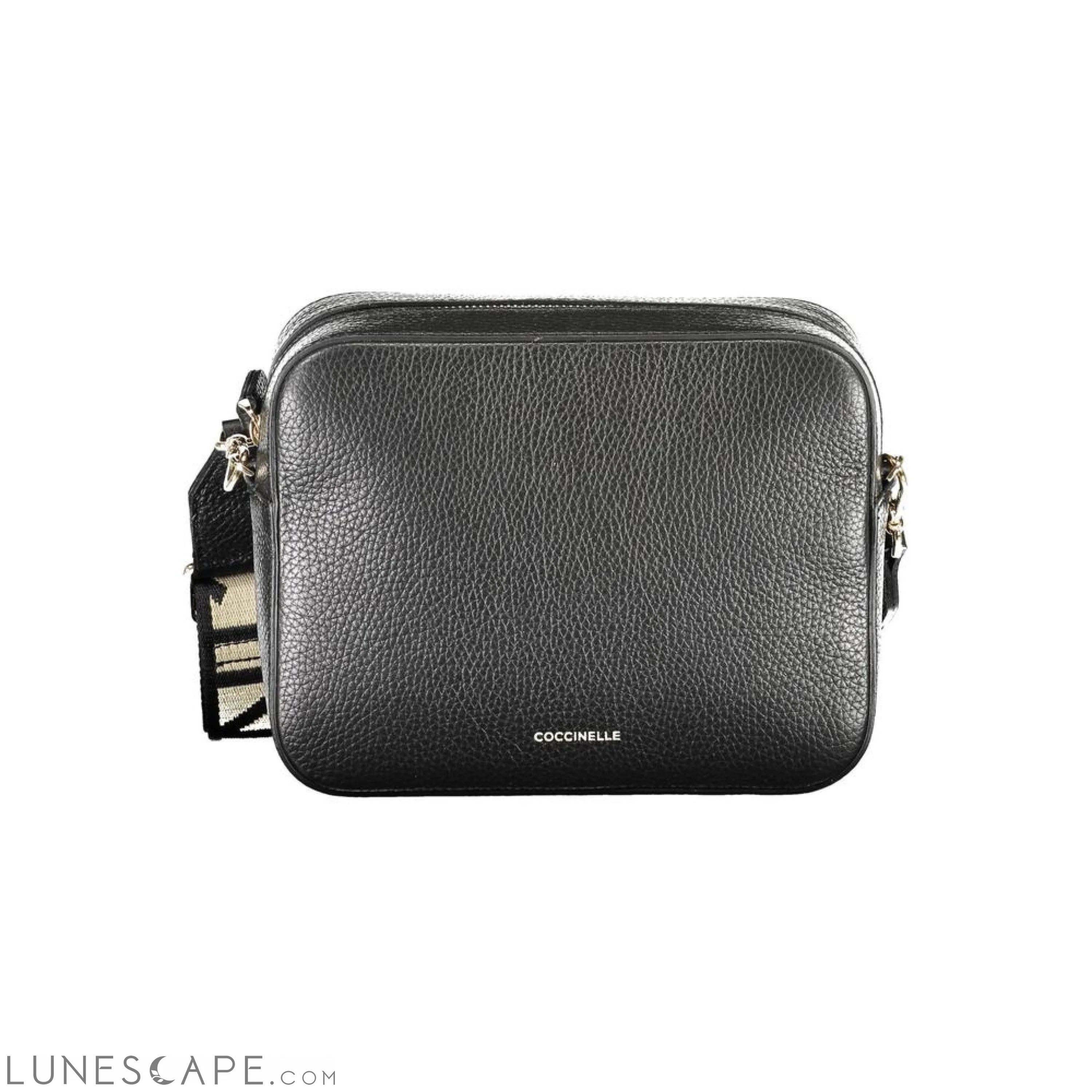 Coccinelle Black Leather Women Handbag LUNESCAPE