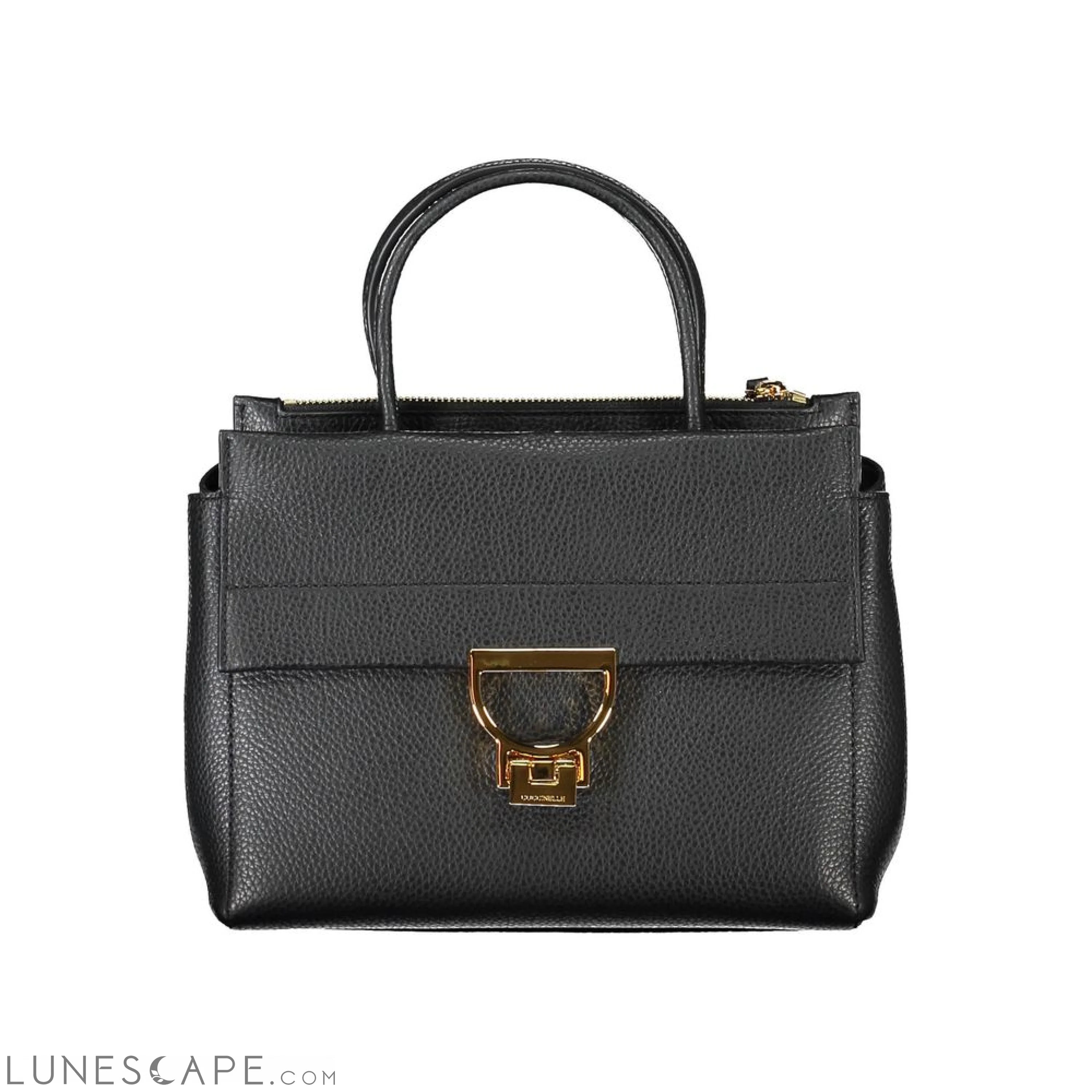 Coccinelle Black Leather Women Handbag LUNESCAPE