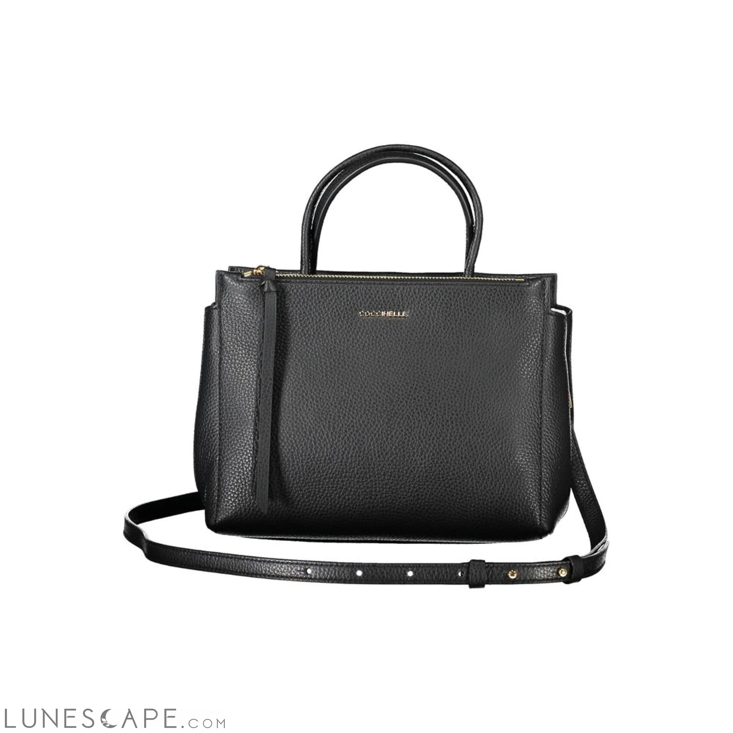 Coccinelle Black Leather Women Handbag LUNESCAPE