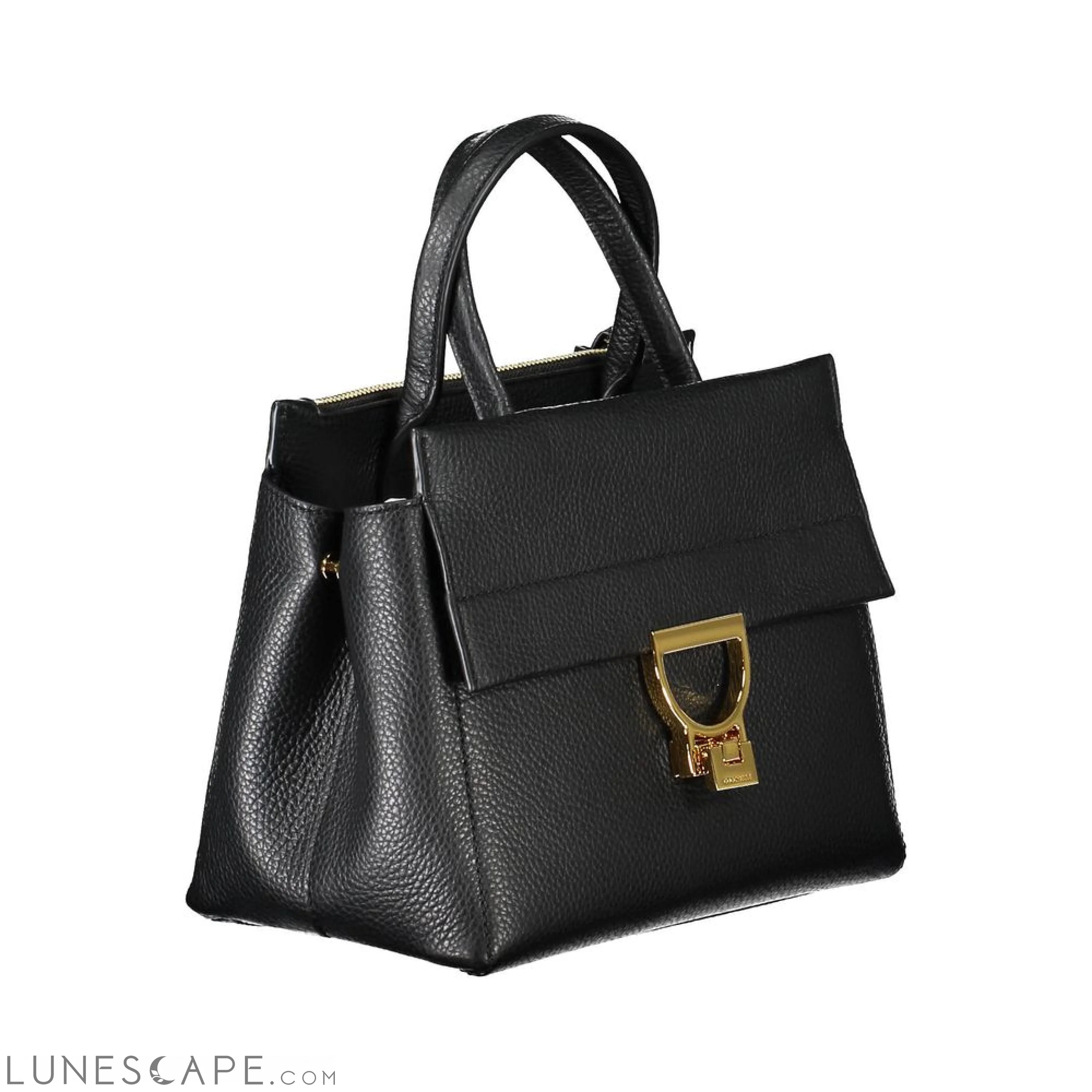 Coccinelle Black Leather Women Handbag LUNESCAPE