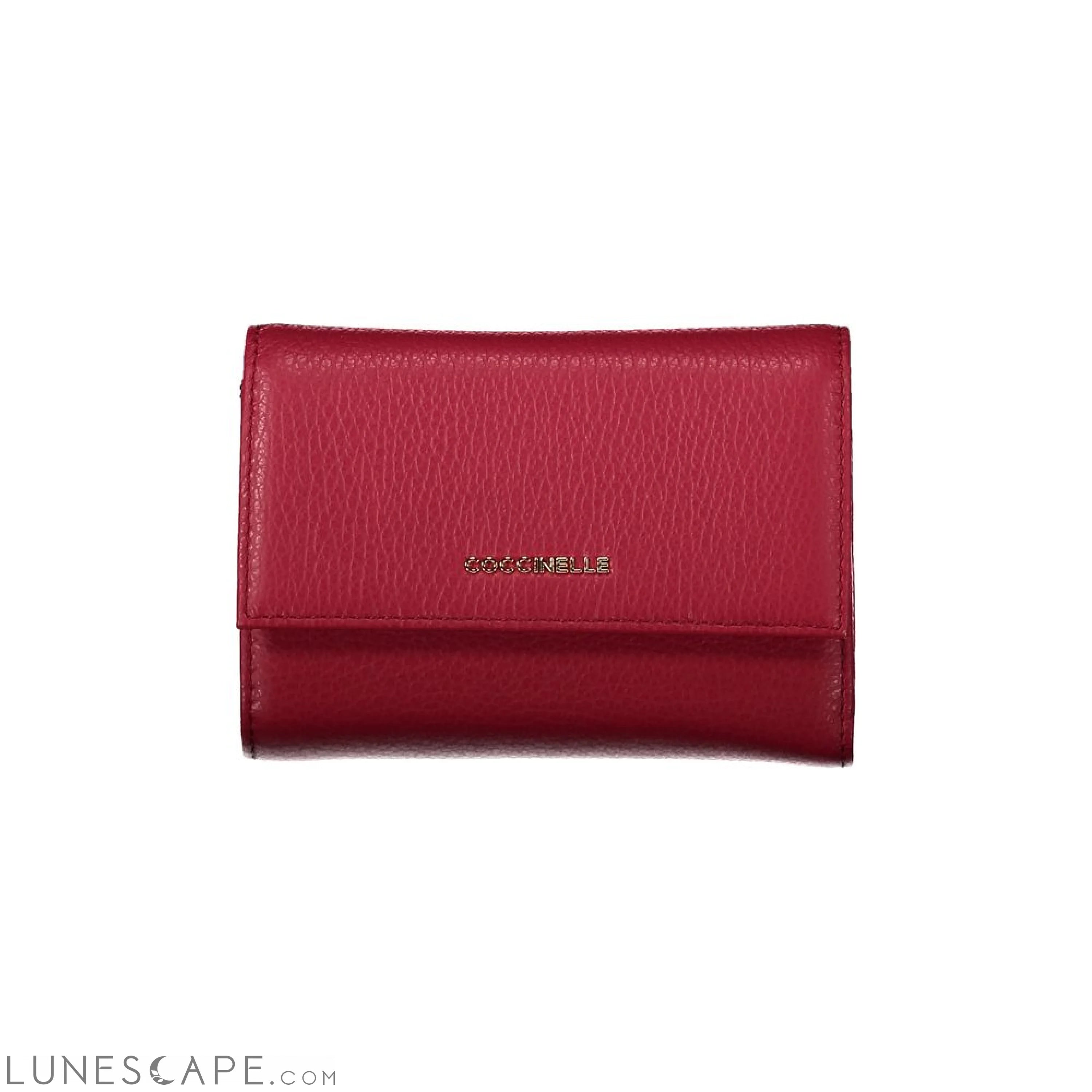 Coccinelle Red Leather Women Wallet LUNESCAPE