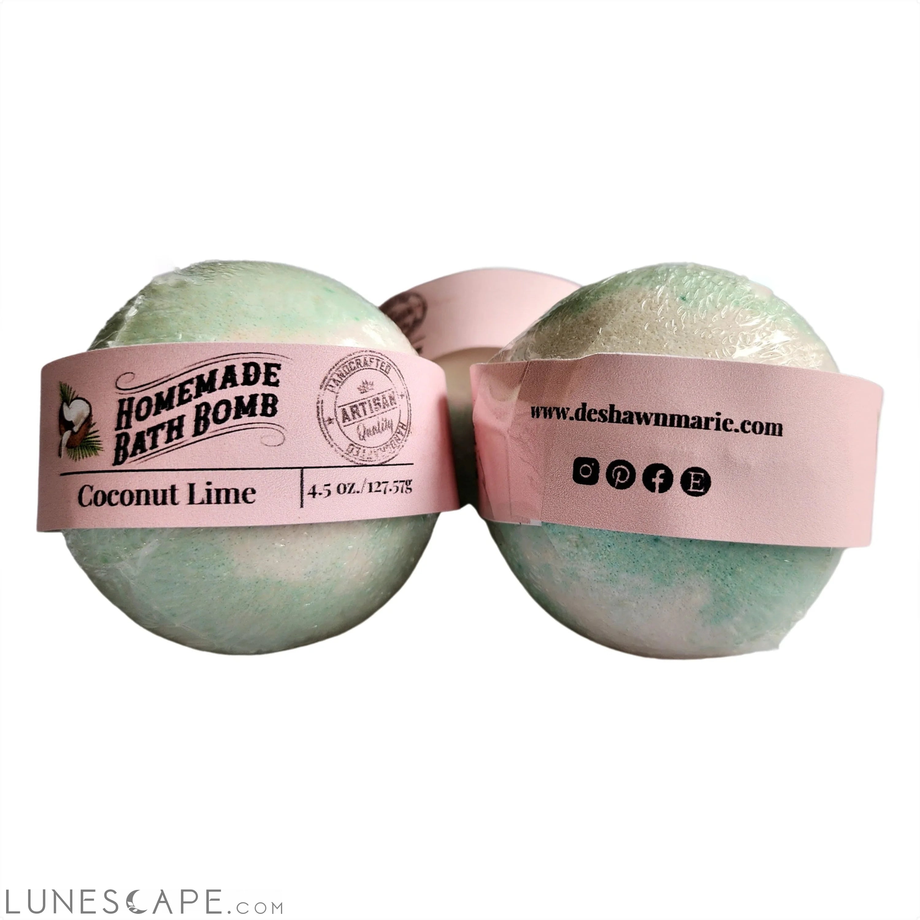 Coconut Lime Bath Bomb LUNESCAPE