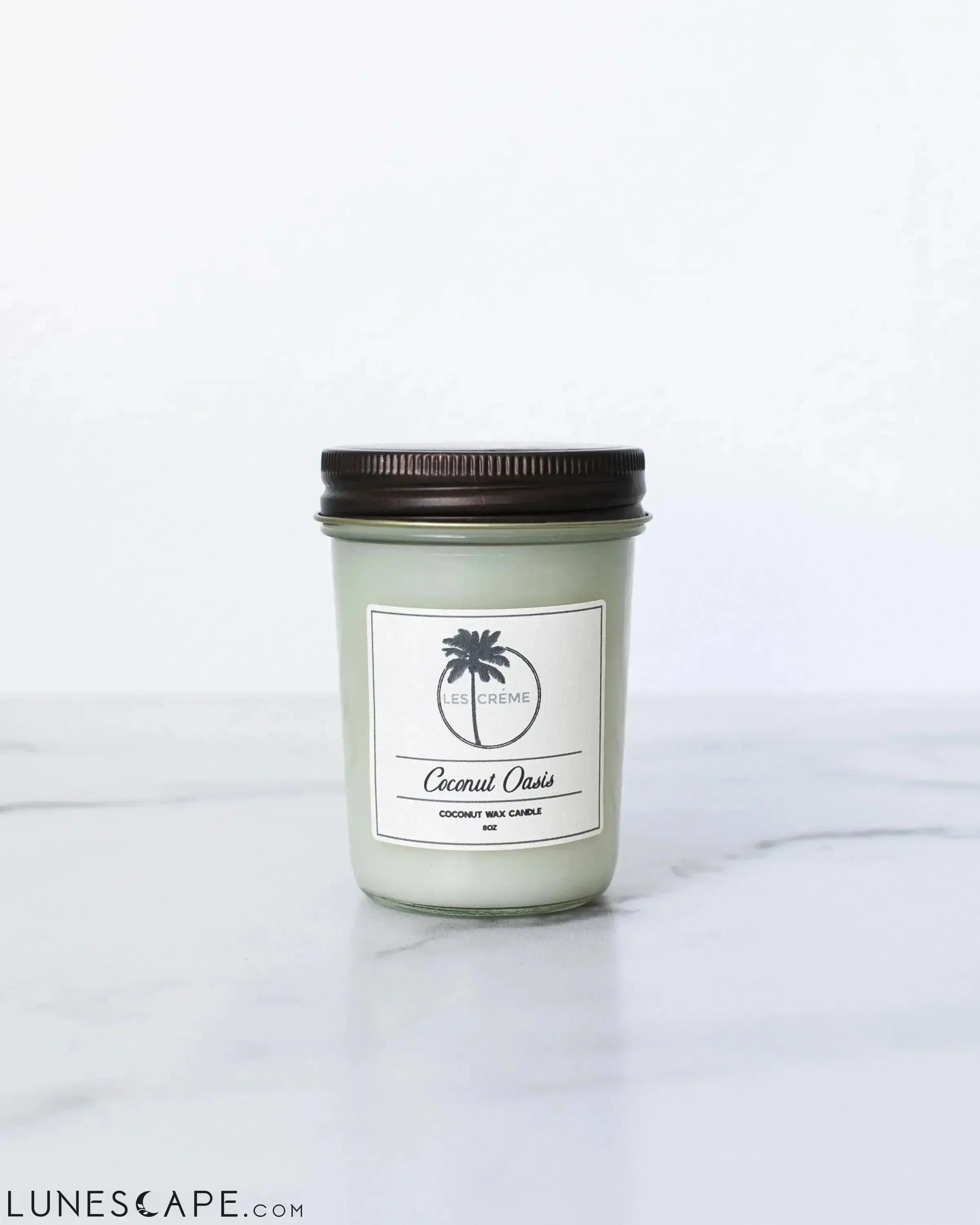 Coconut Oasis Scent Coconut Wax Candle LUNESCAPE