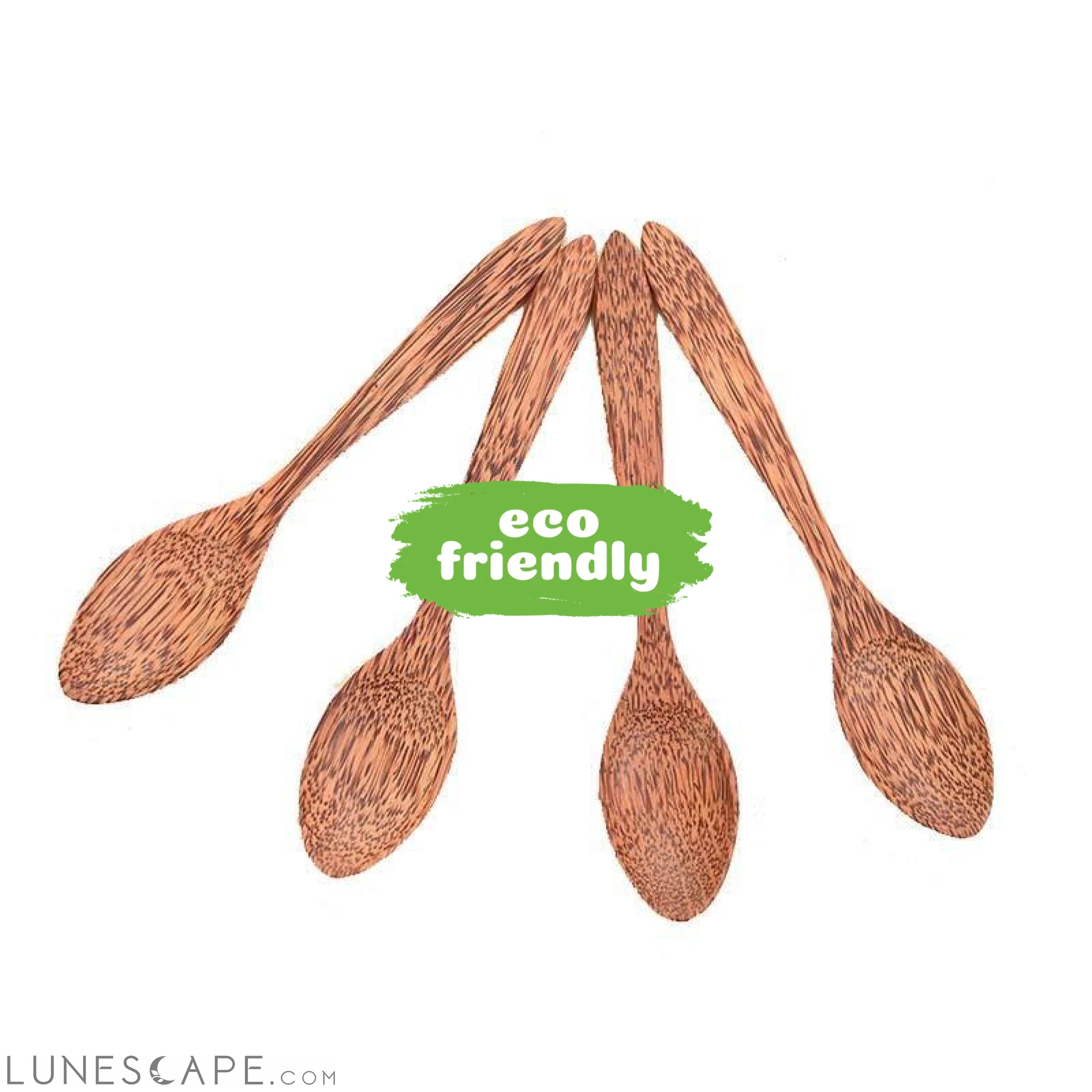 Coconut Wood Dinner Spoons - Set of 4 LUNESCAPE