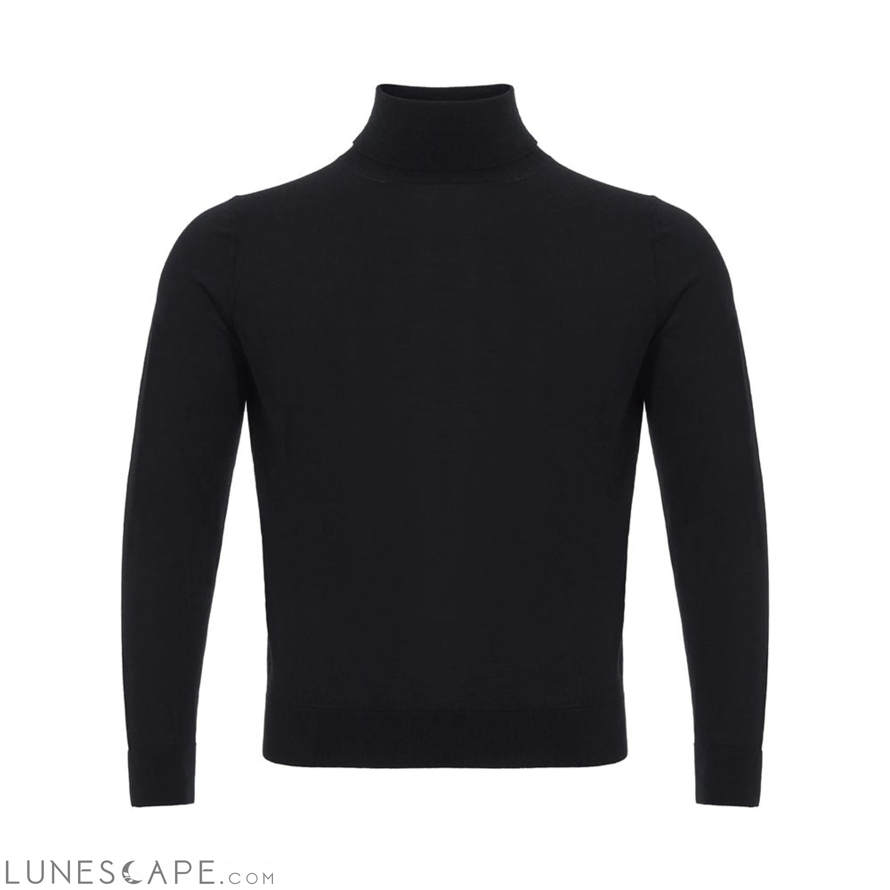 Colombo Italian Cashmere Luxury Black Sweater LUNESCAPE