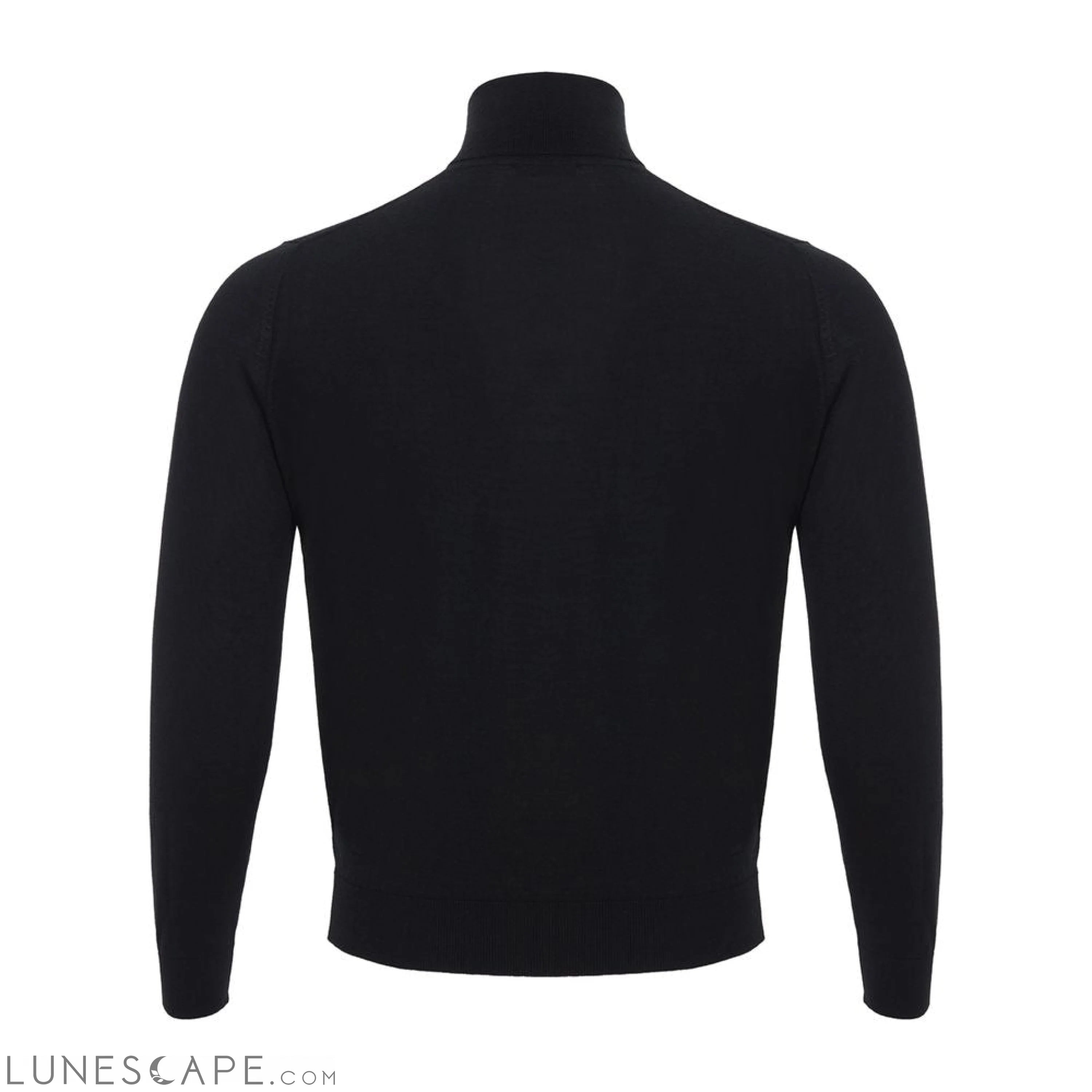 Colombo Italian Cashmere Luxury Black Sweater LUNESCAPE