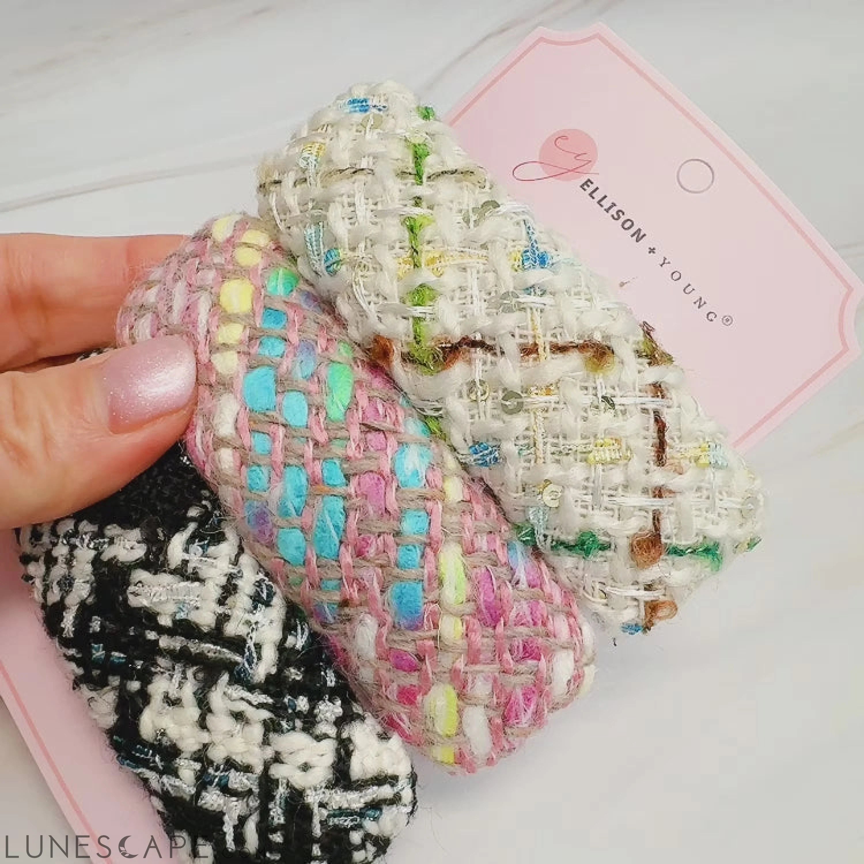 Color Breeze Tweed Hair Clip Set of 3 LUNESCAPE