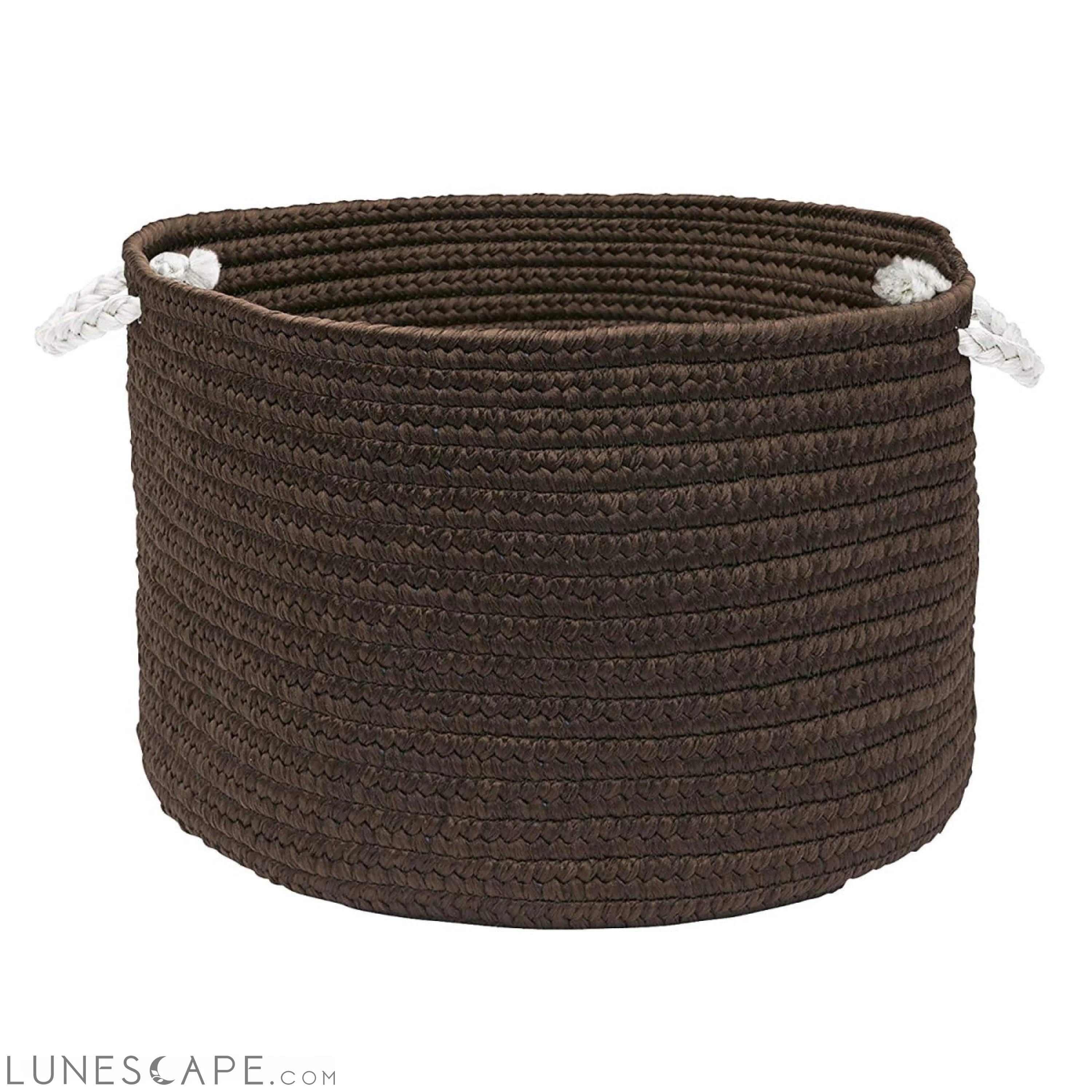 Colorful Braided Toy Basket, Cacao LUNESCAPE