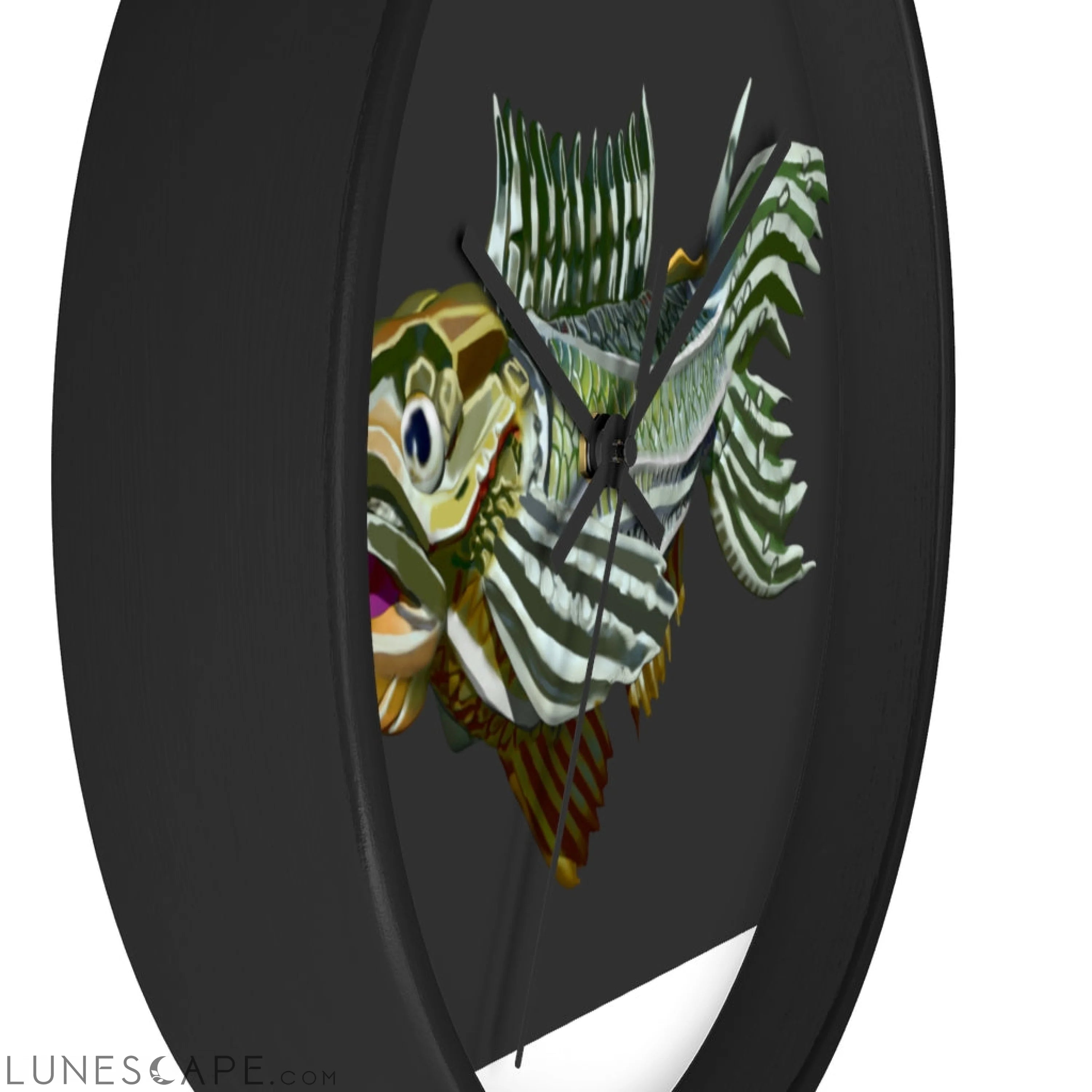 Colorful Fish Wall clock LUNESCAPE