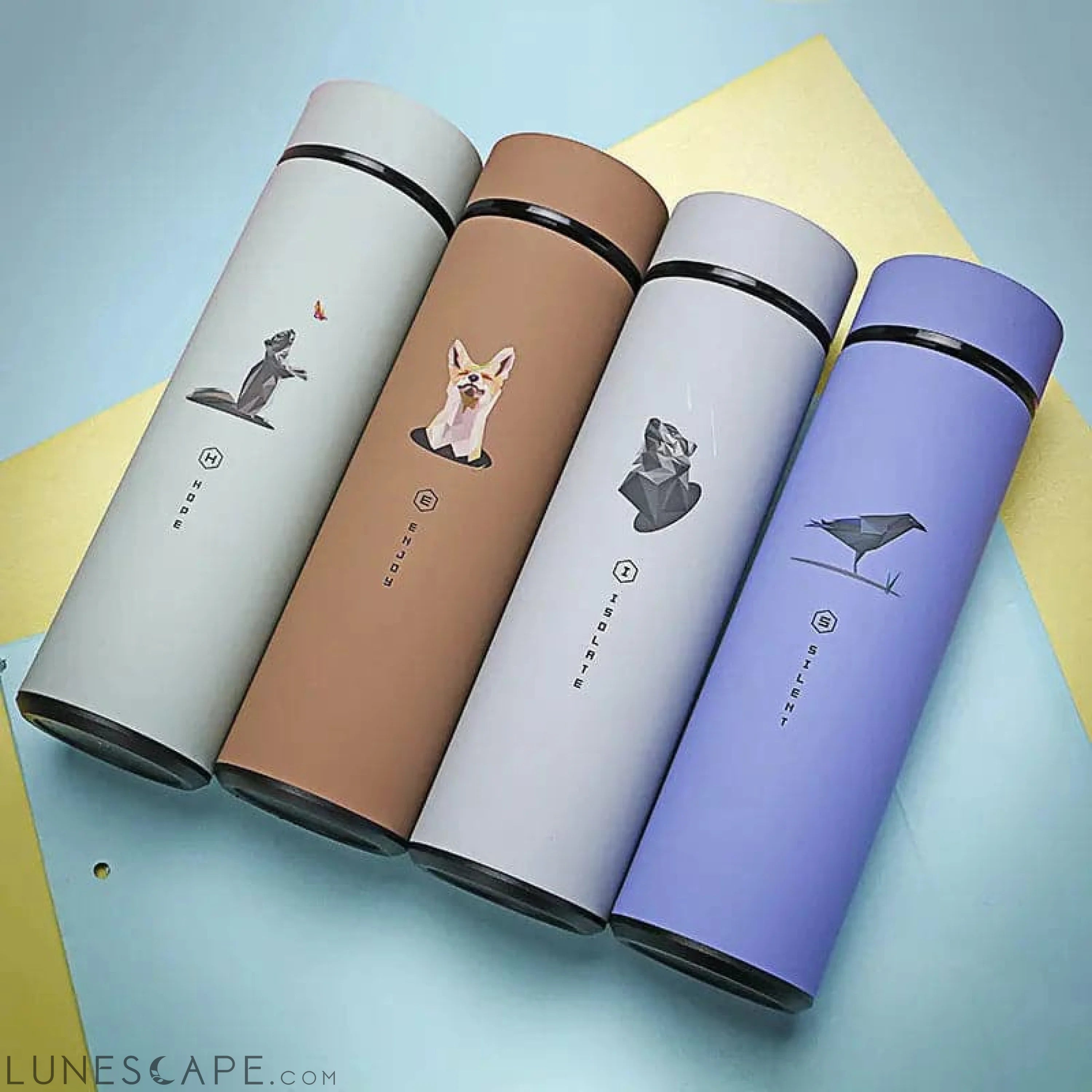 Colorful Insulated Travel Tumbler LUNESCAPE