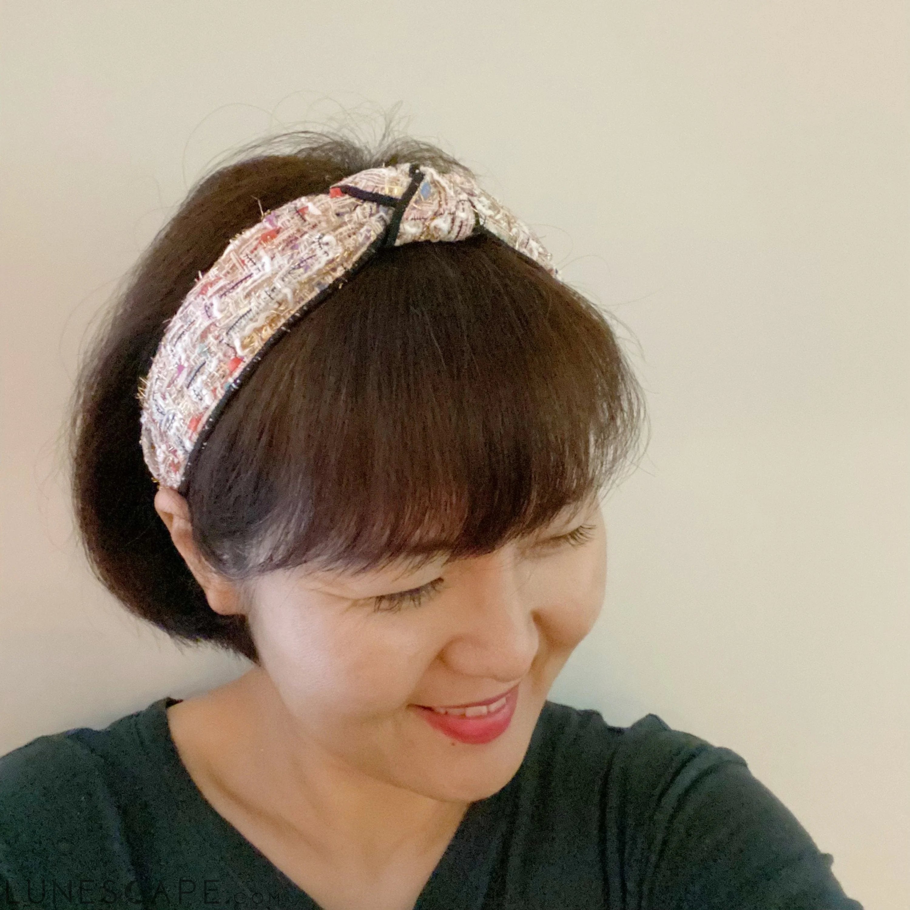 Colorful Tweed Headband LUNESCAPE