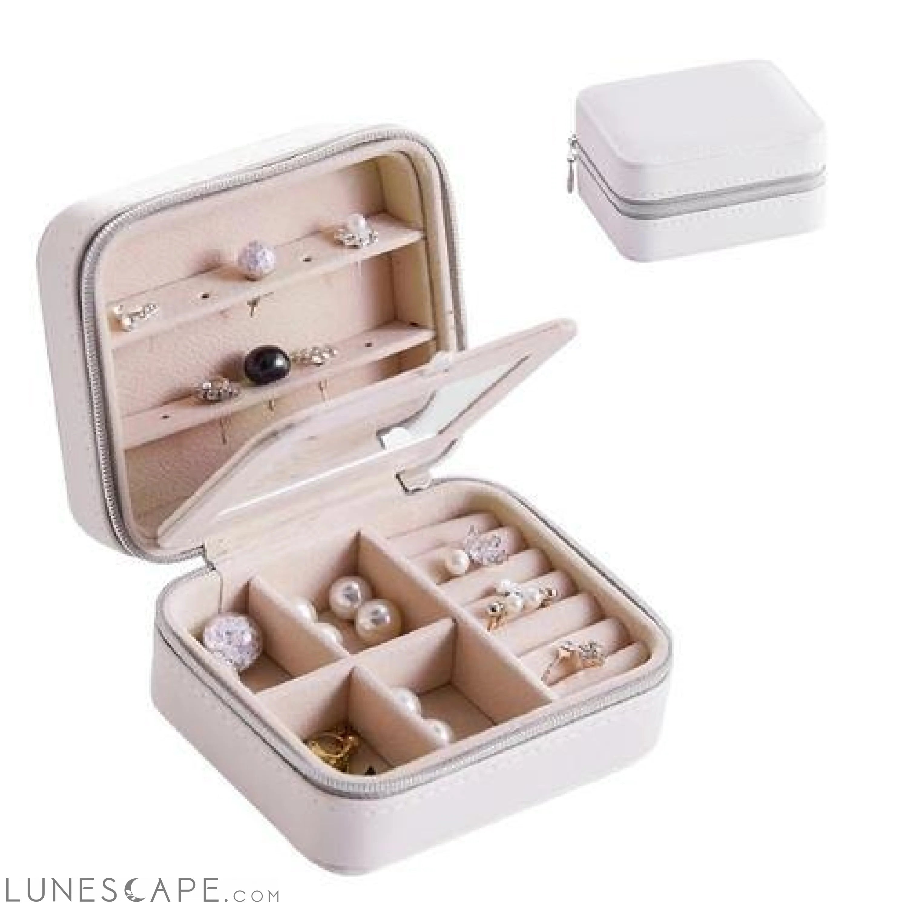 Compact Velvet Jewelry Case LUNESCAPE