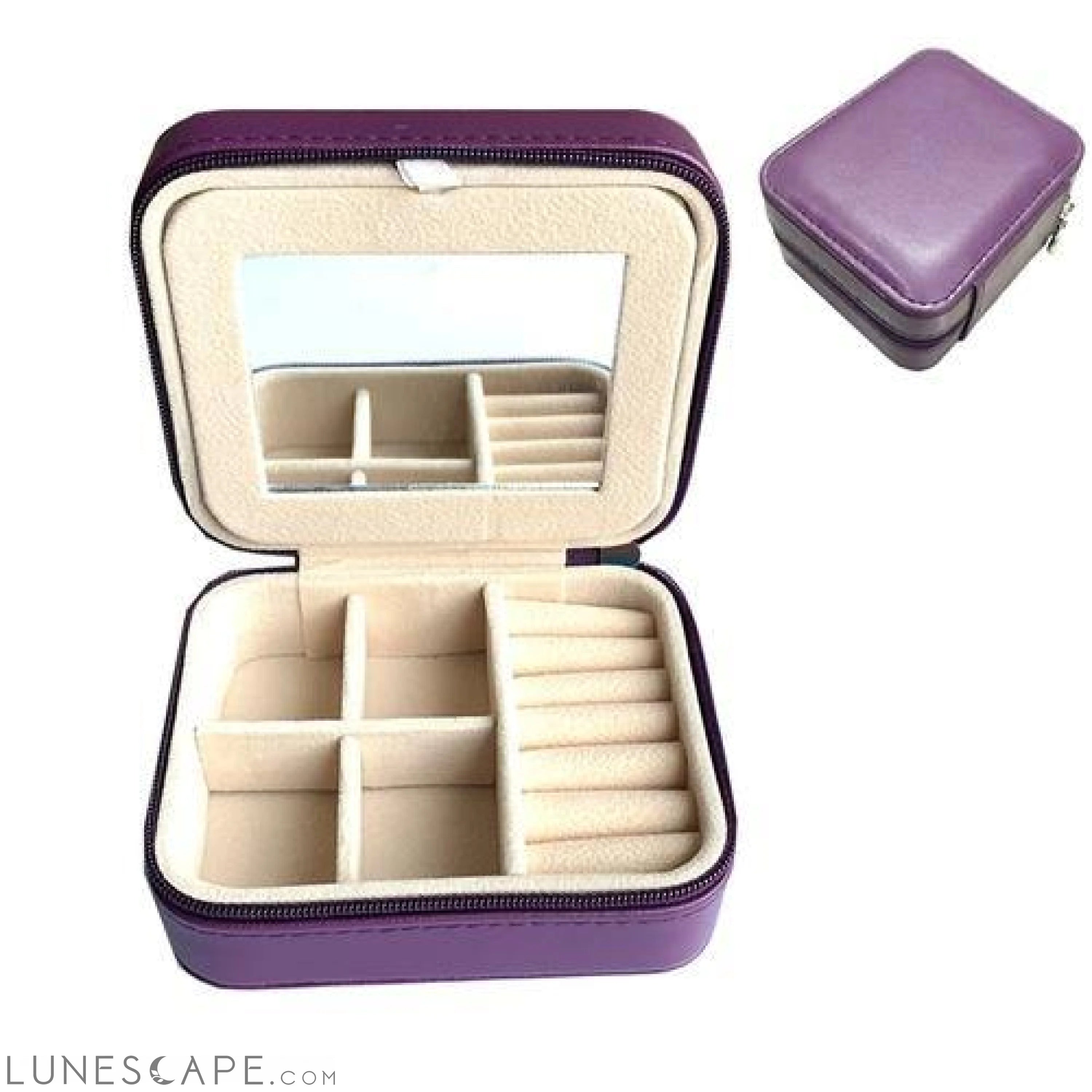 Compact Velvet Jewelry Case LUNESCAPE