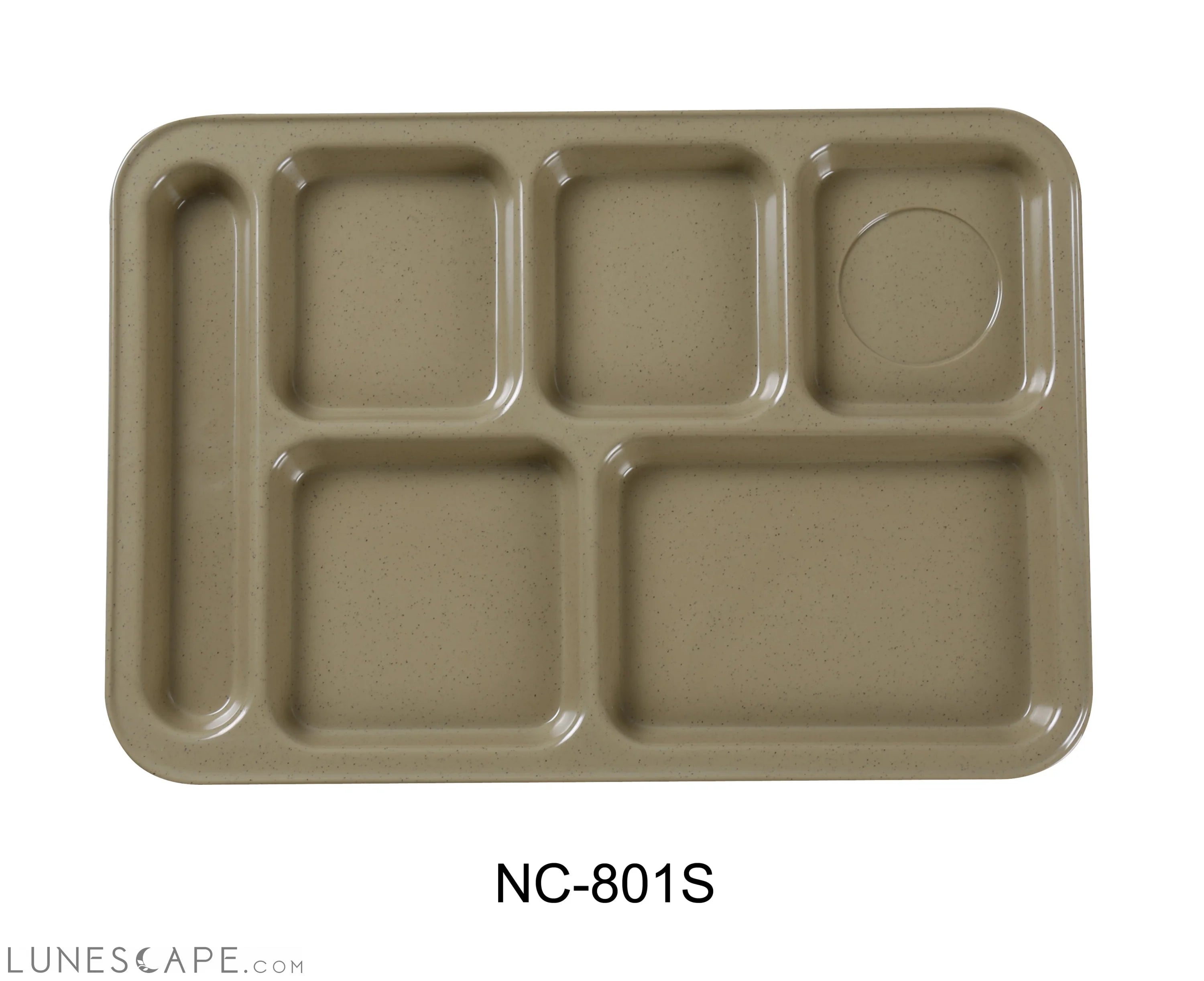 Compartment Collection 6-Compartment Dinner Plate LUNESCAPE