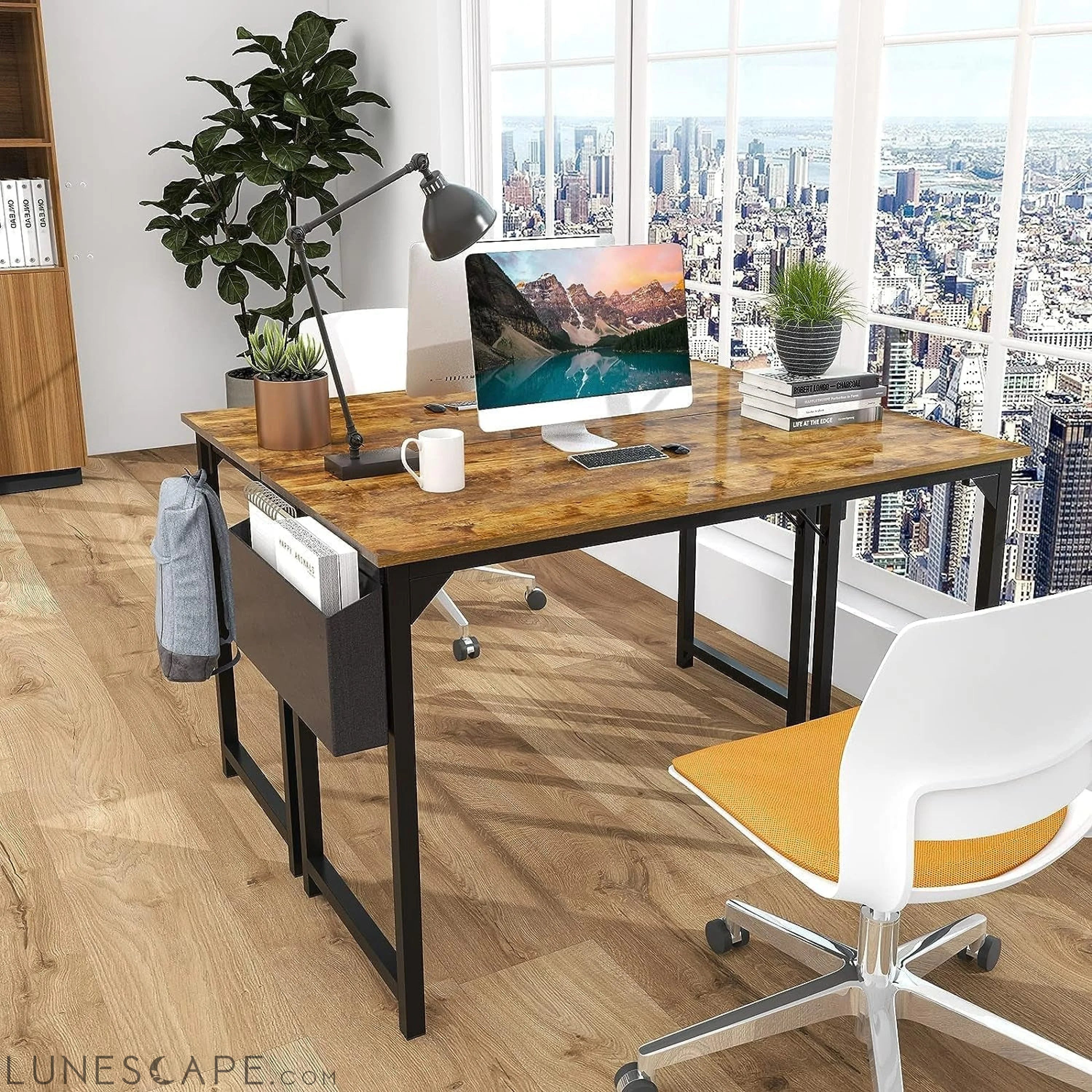 Computer Small Office Desk 32 Inch Student Kids Study Writing Work LUNESCAPE