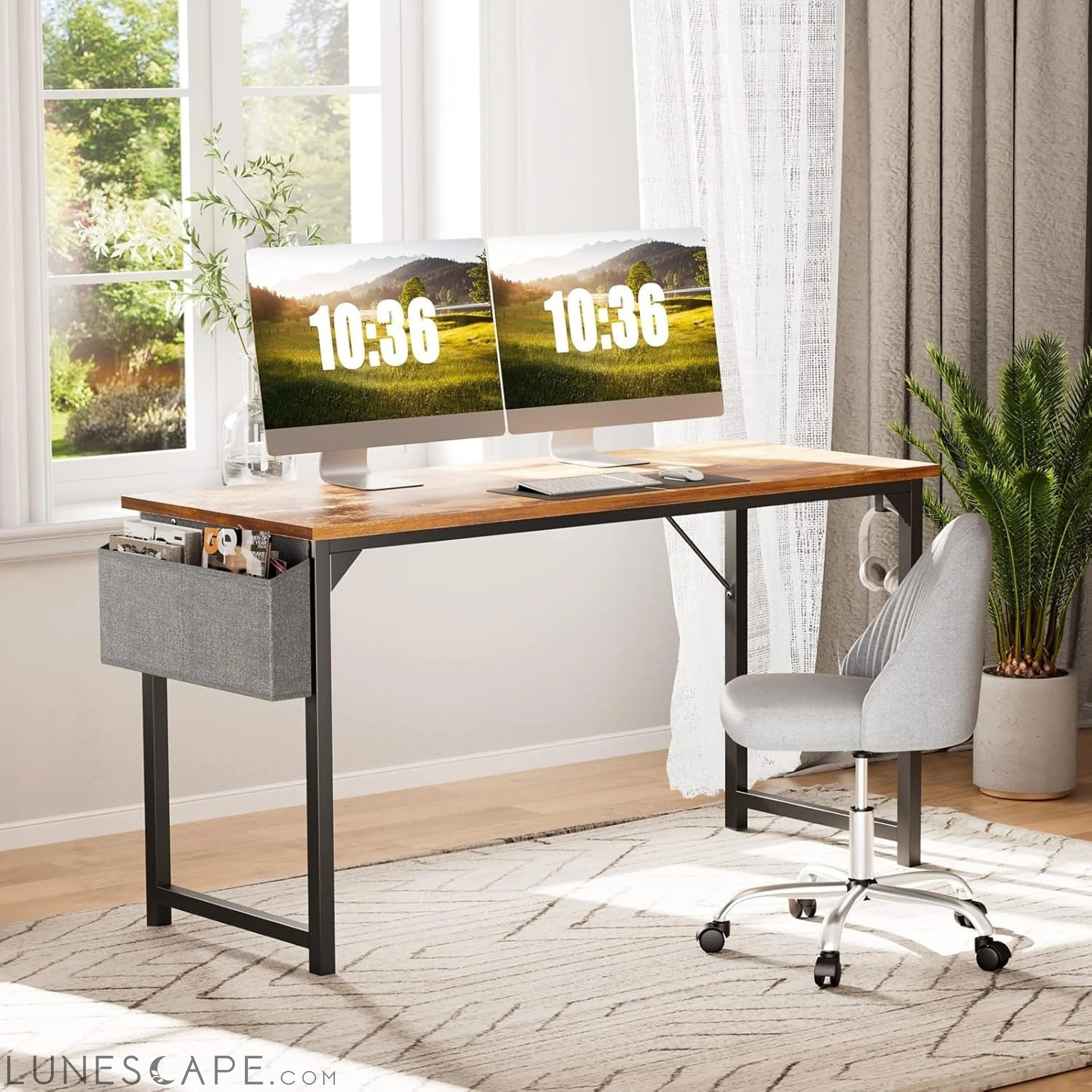 Computer Small Office Desk 32 Inch Student Kids Study Writing Work LUNESCAPE