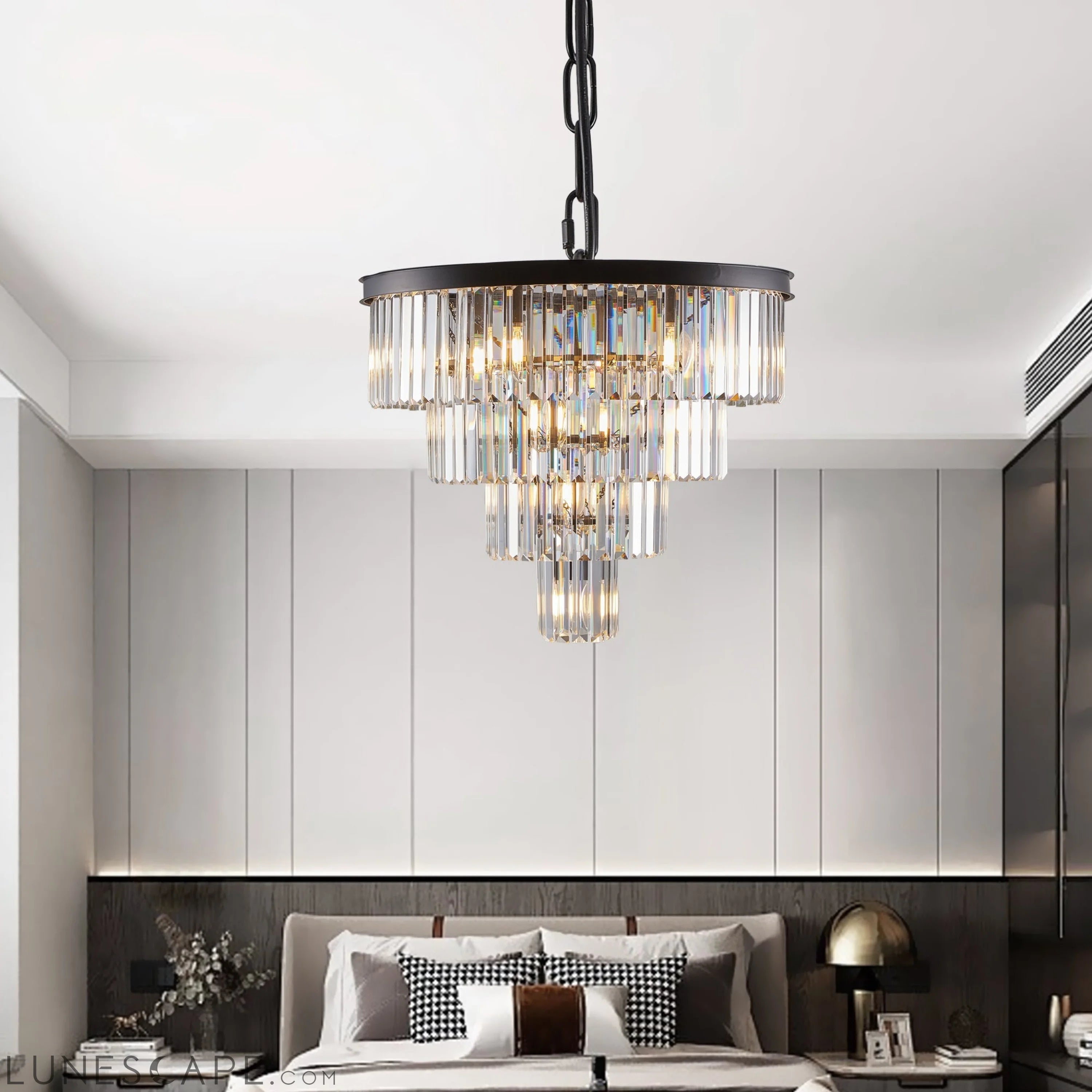 Contemporary Crystal Modern Chandeliers Crystal Ceiling Chandelier 4 LUNESCAPE