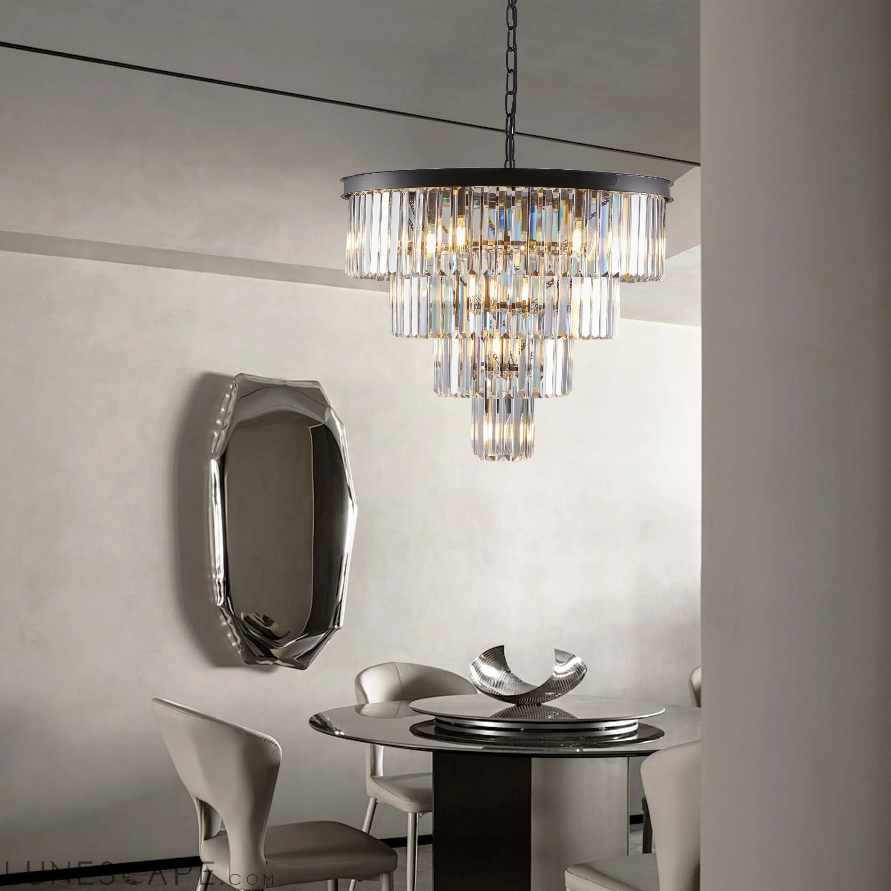 Contemporary Crystal Modern Chandeliers Crystal Ceiling Chandelier 4 LUNESCAPE