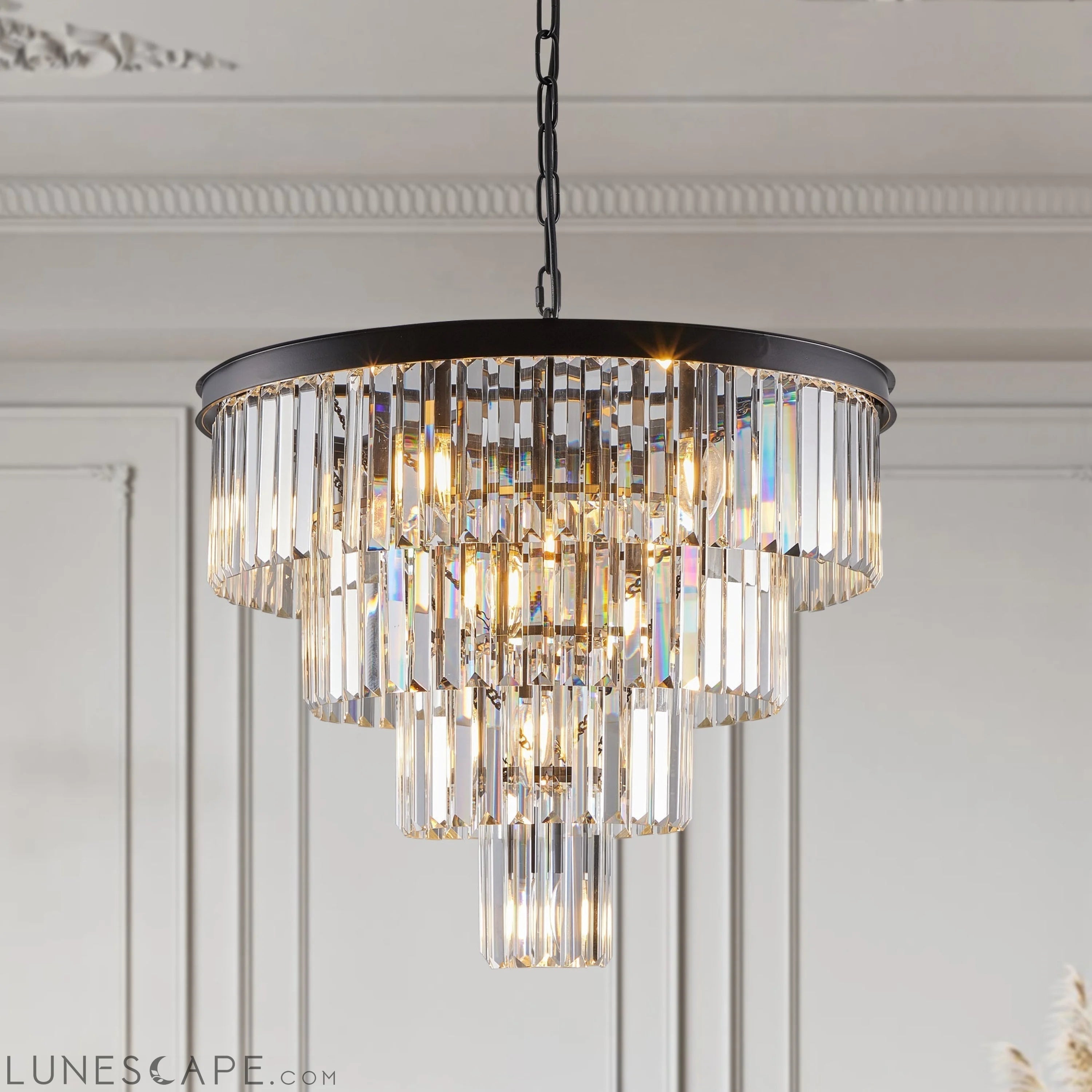 Contemporary Crystal Modern Chandeliers Crystal Ceiling Chandelier 4 LUNESCAPE
