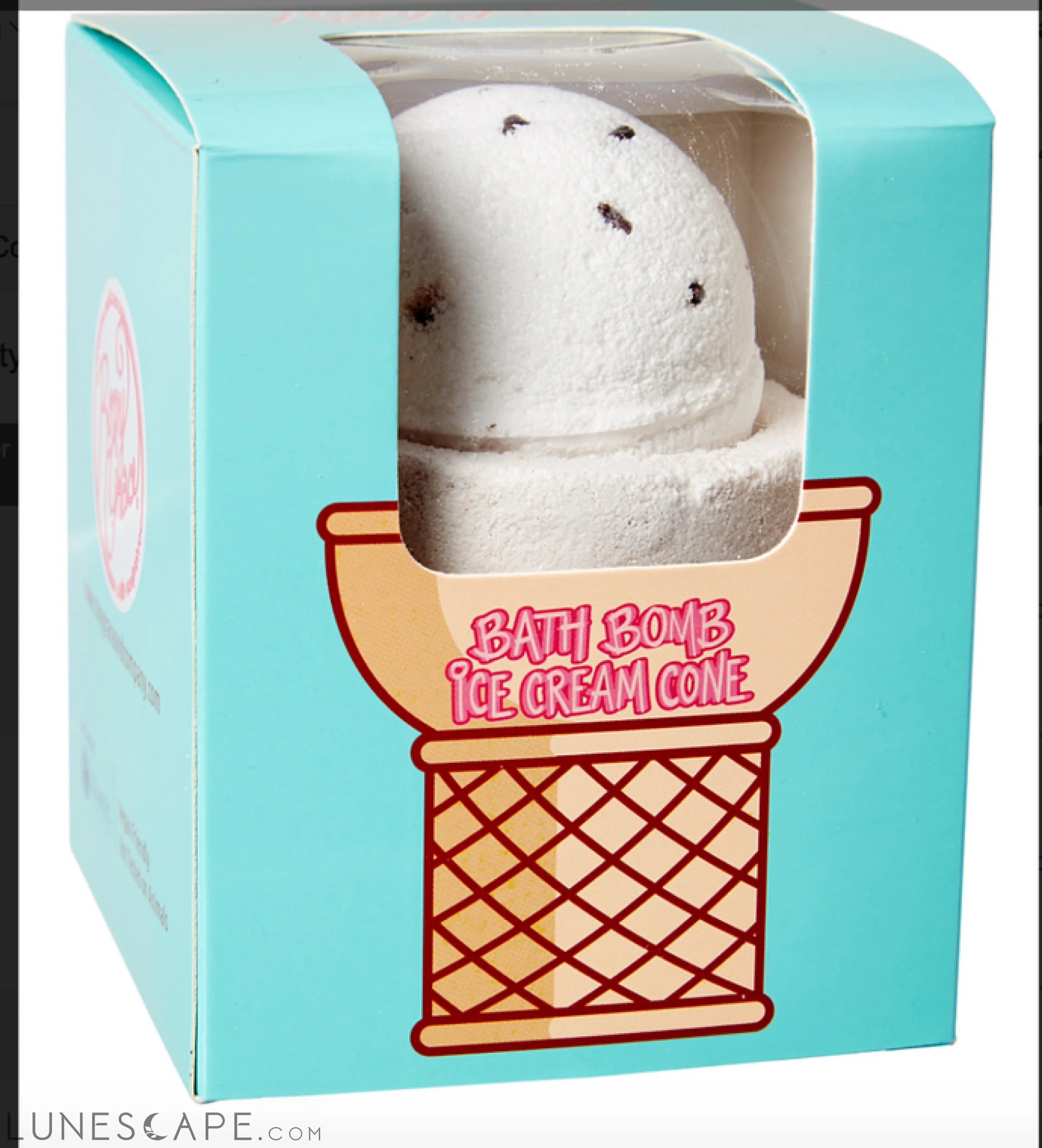Cookies and Cream Ice Cream Cone Bath Bomb LUNESCAPE