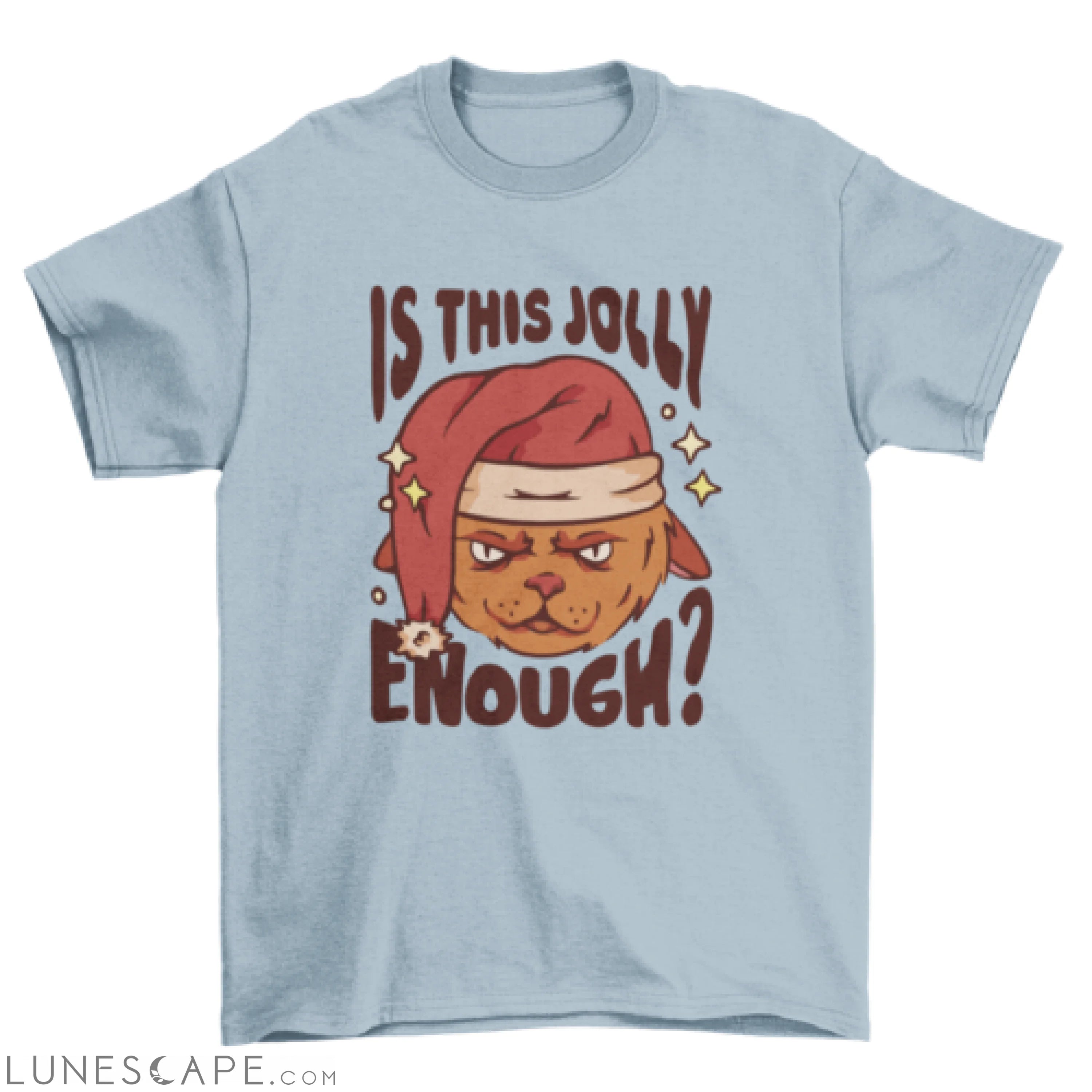 Cool anti-Christmas quote t-shirt design LUNESCAPE