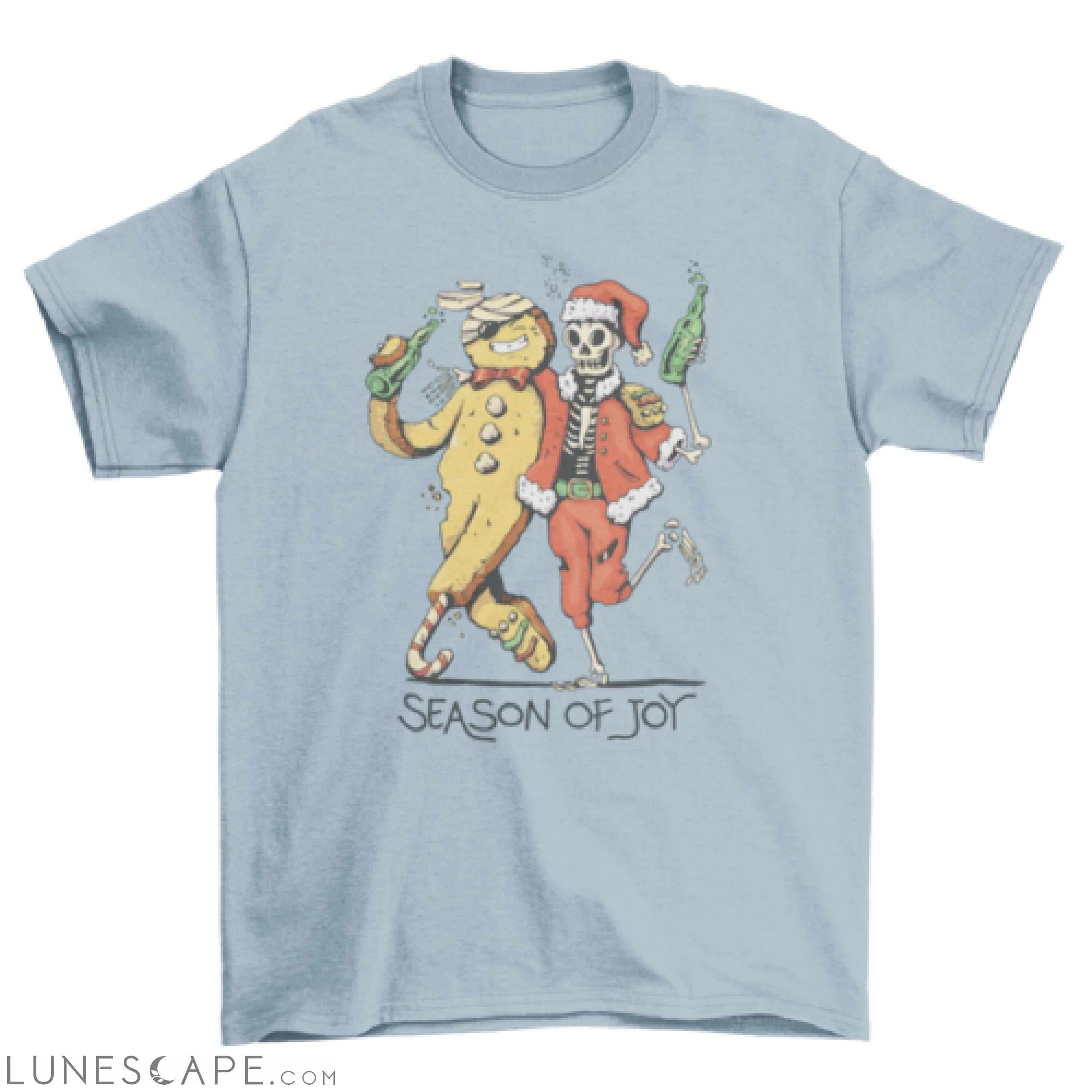 Cool anti Christmas skeleton t-shirt LUNESCAPE
