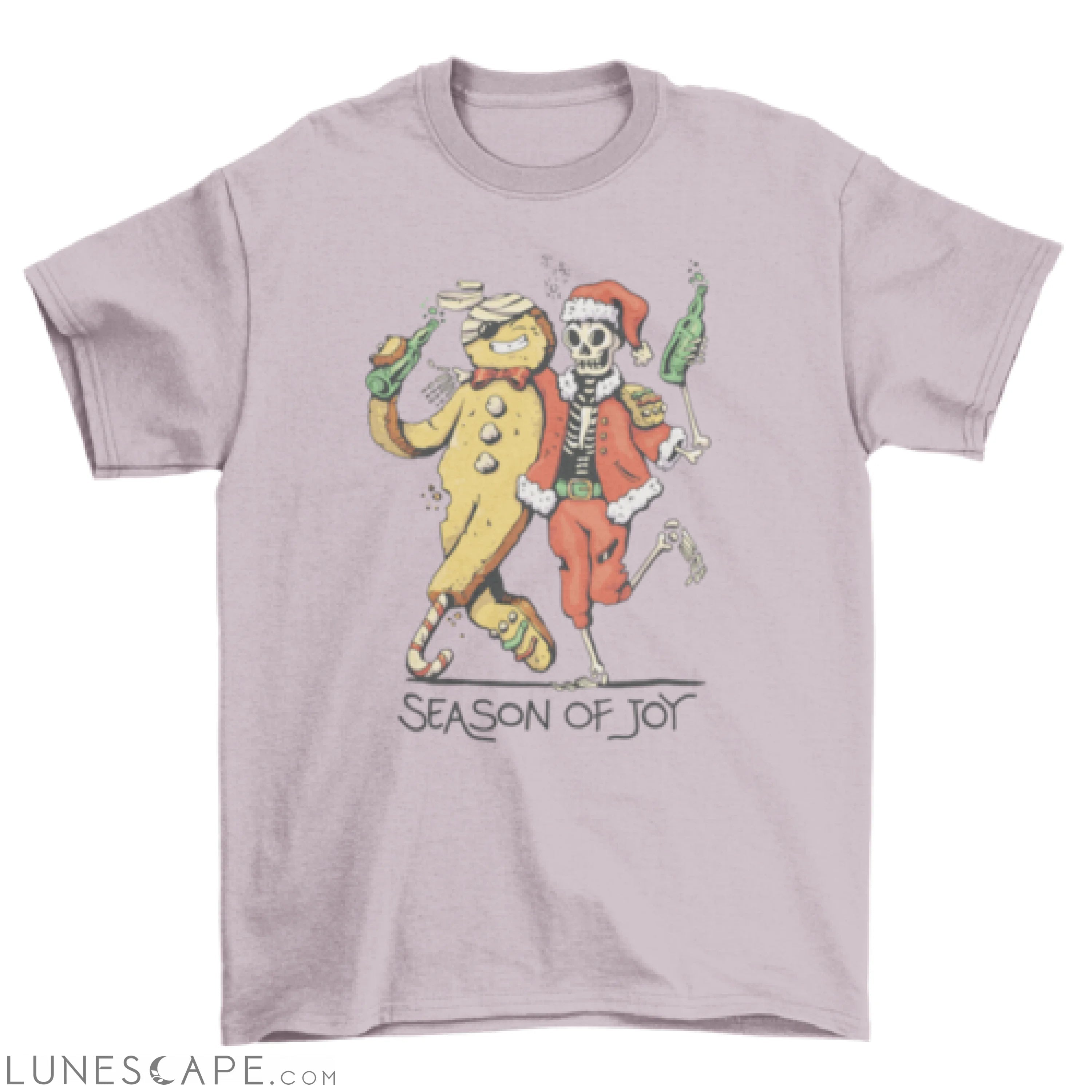 Cool anti Christmas skeleton t-shirt LUNESCAPE