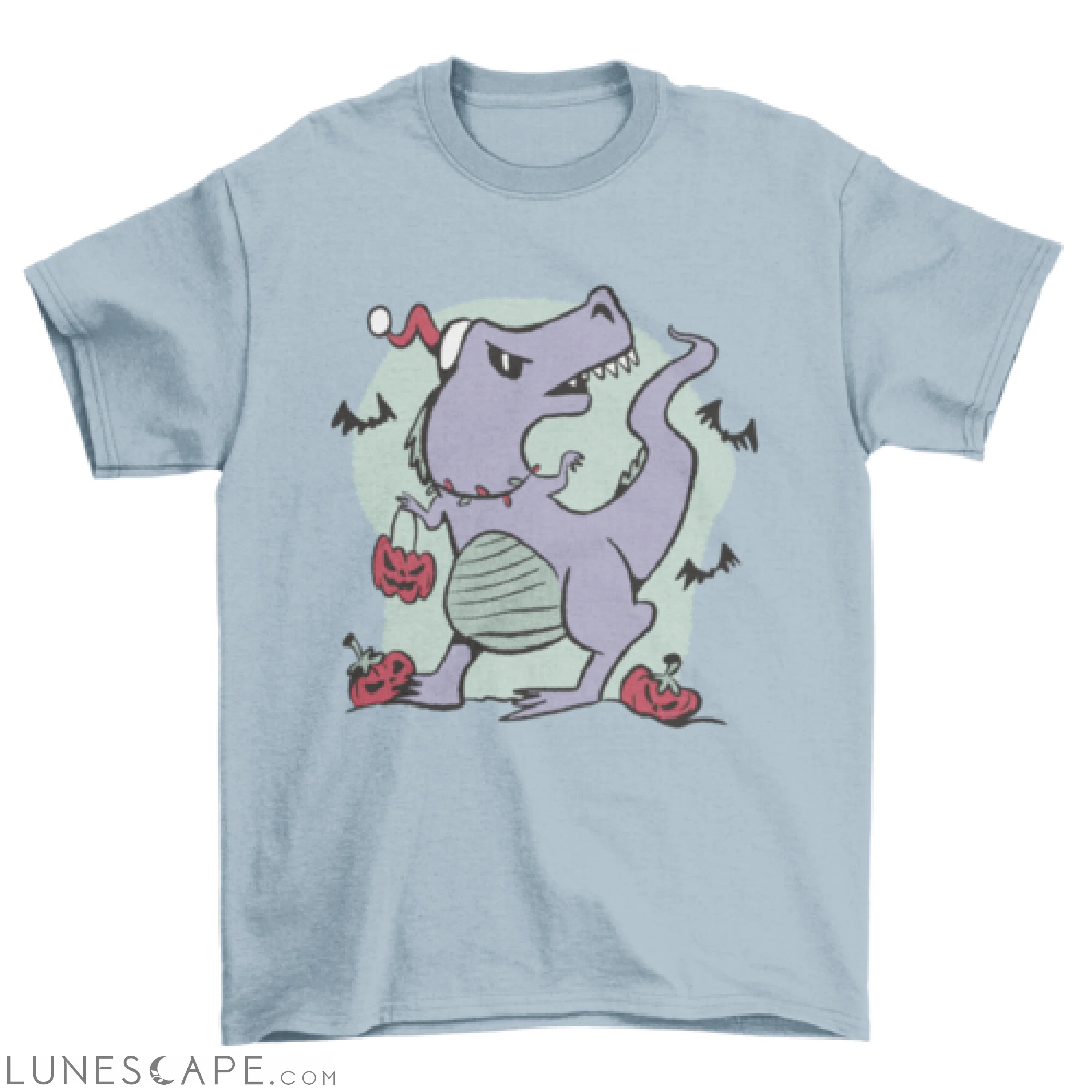 Cool Halloween-Christmas t-rex t-shirt LUNESCAPE