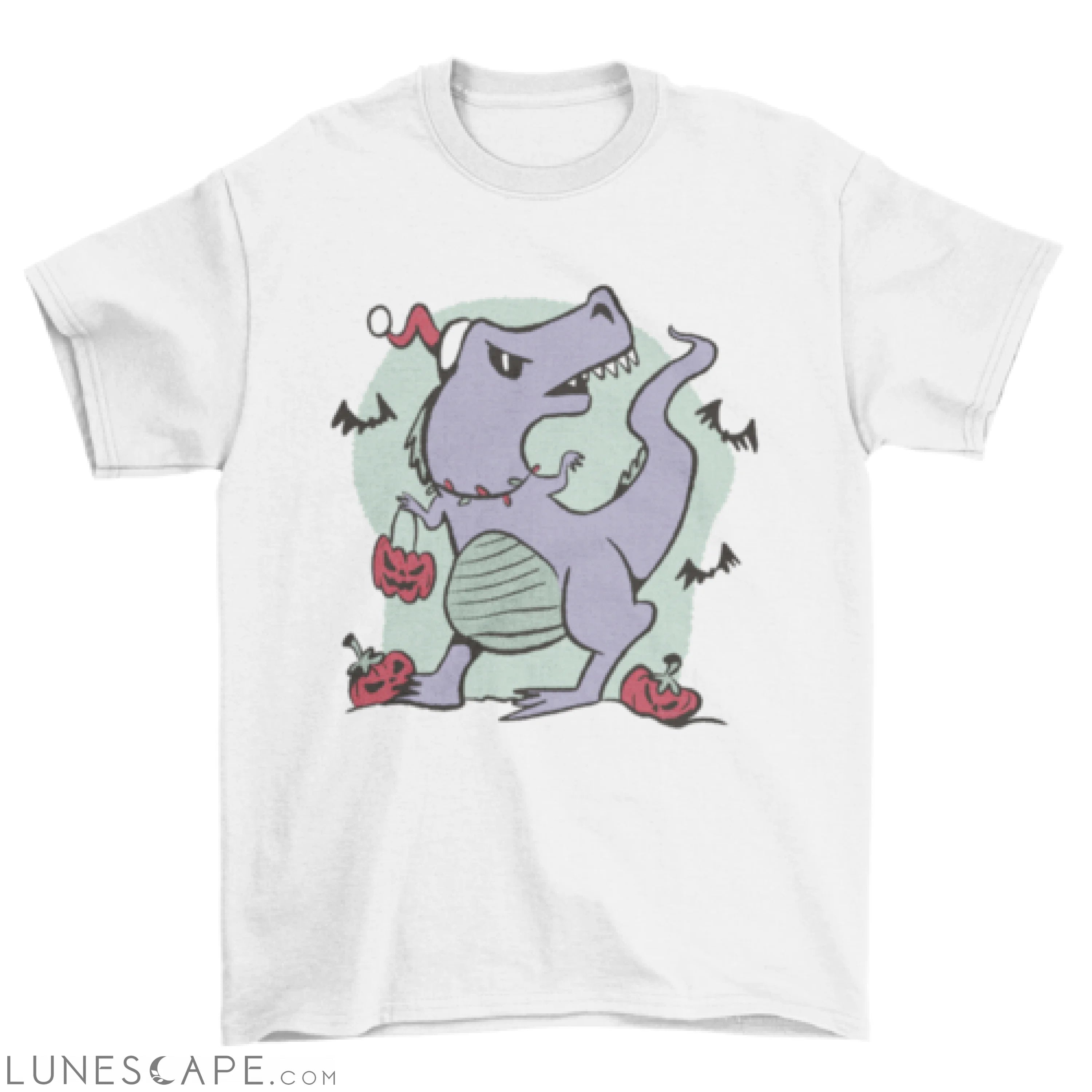 Cool Halloween-Christmas t-rex t-shirt LUNESCAPE