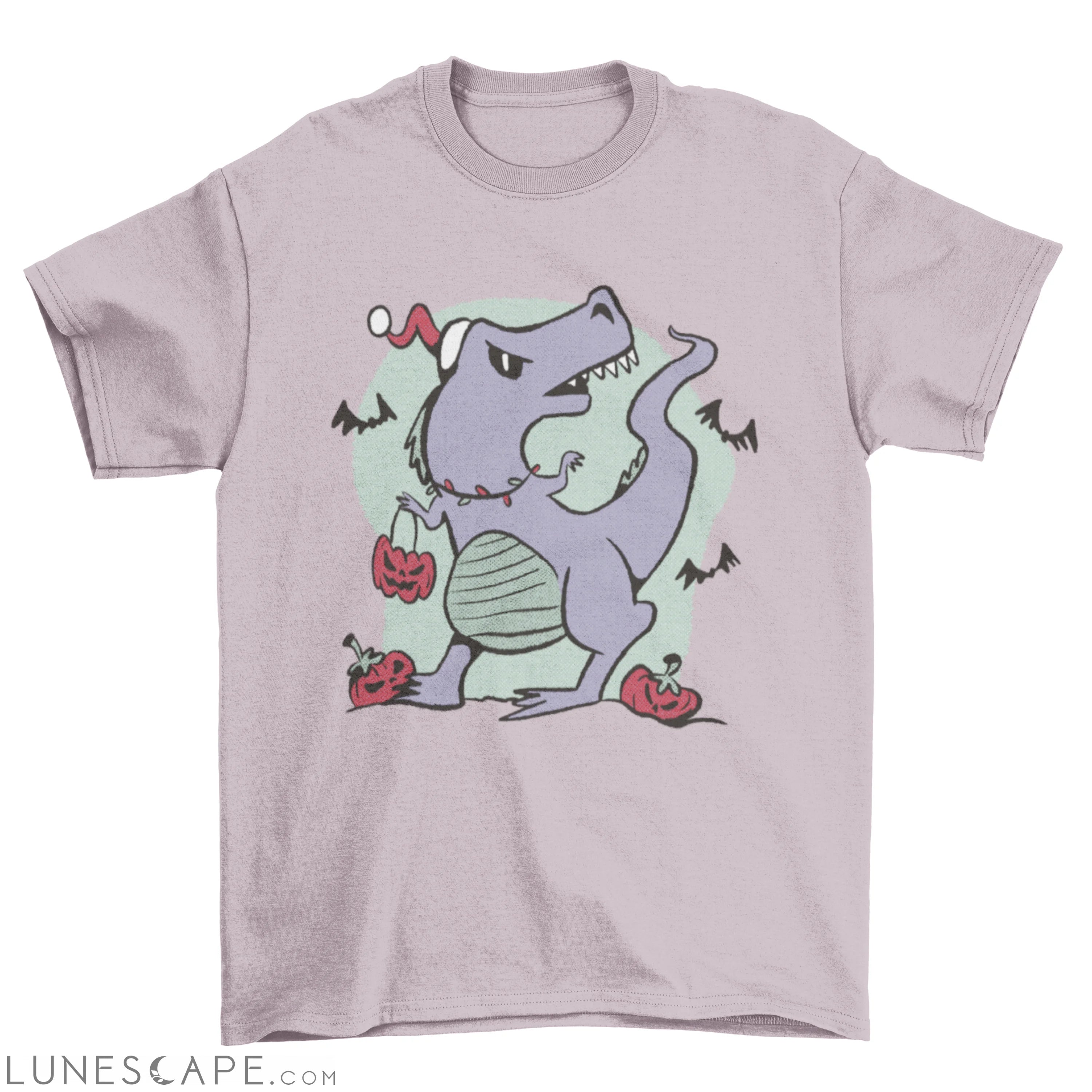 Cool Halloween-Christmas t-rex t-shirt LUNESCAPE
