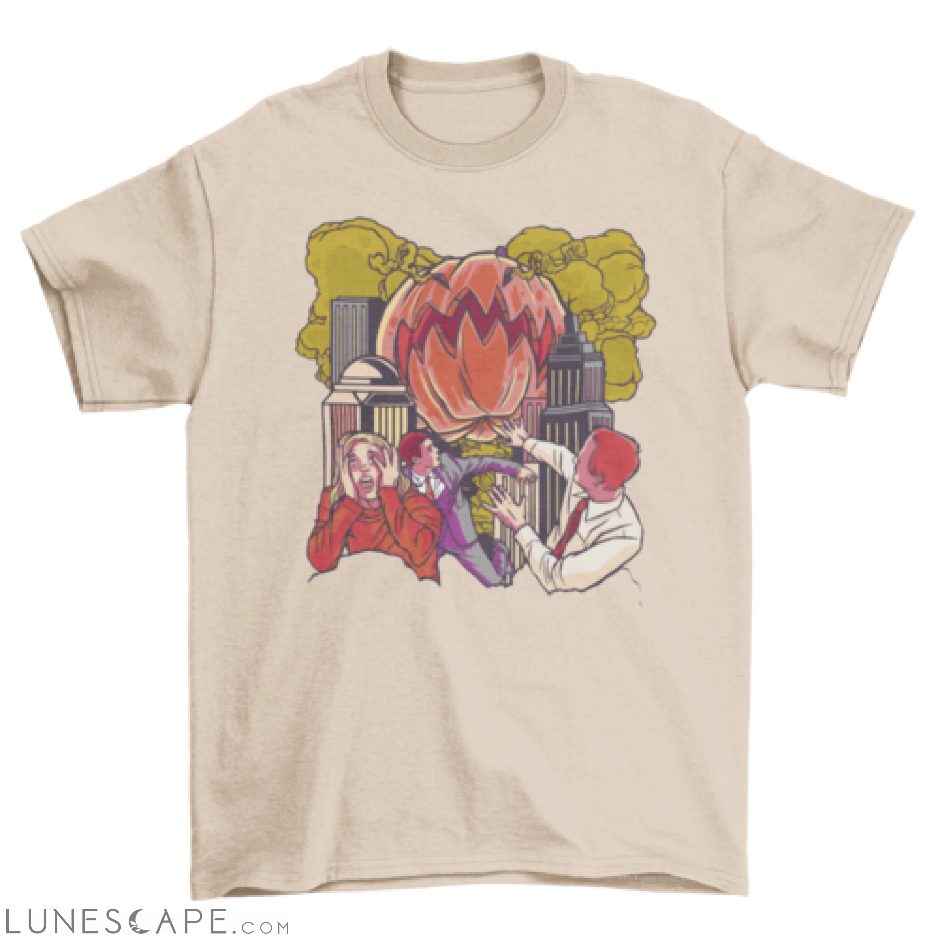 Cool pumpkin monster t-shirt LUNESCAPE