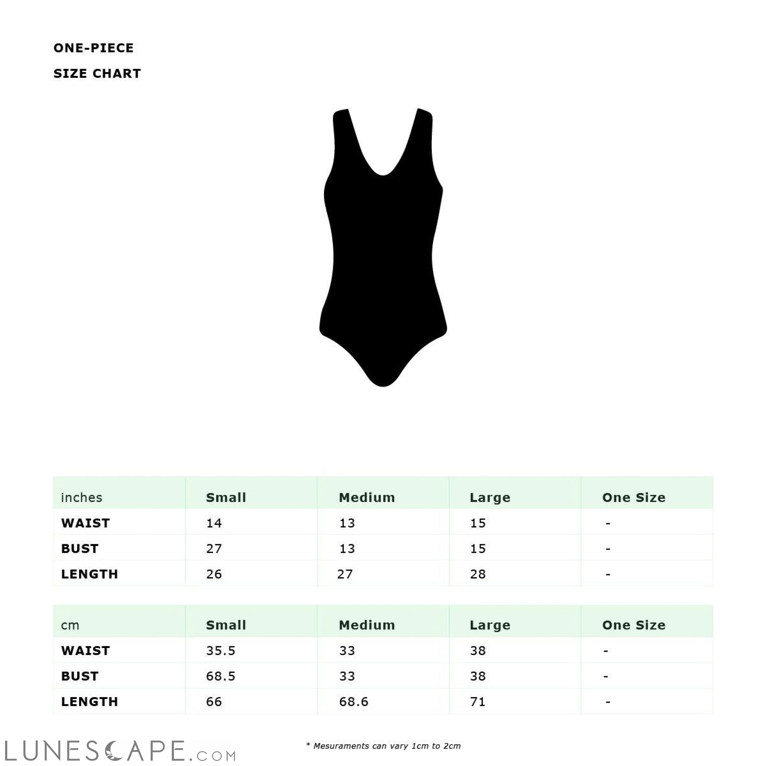 Copacabana One Piece Swimsuit LUNESCAPE