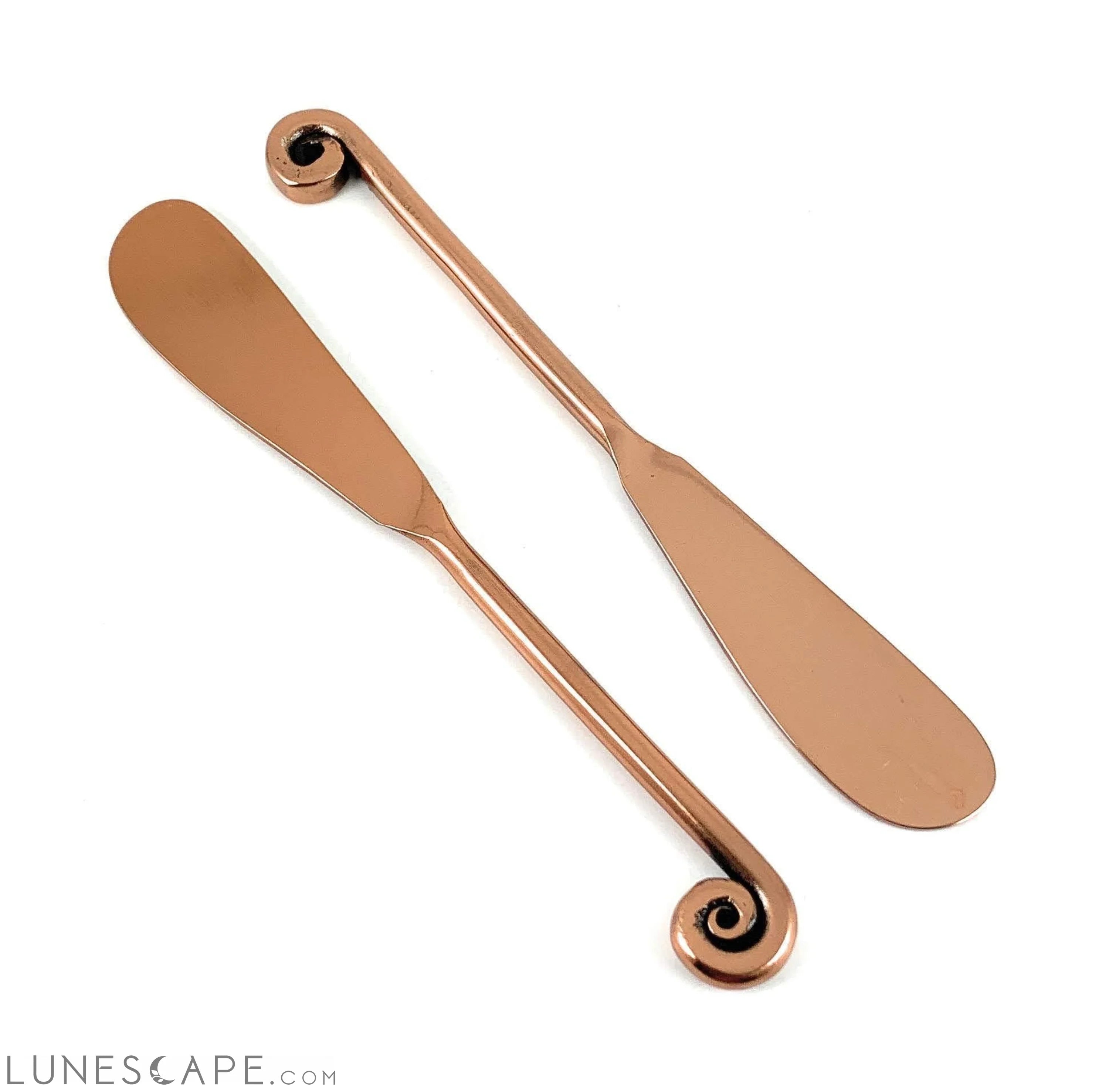 Copper Butter Pate Spread Knife - 6 Piece Set LUNESCAPE