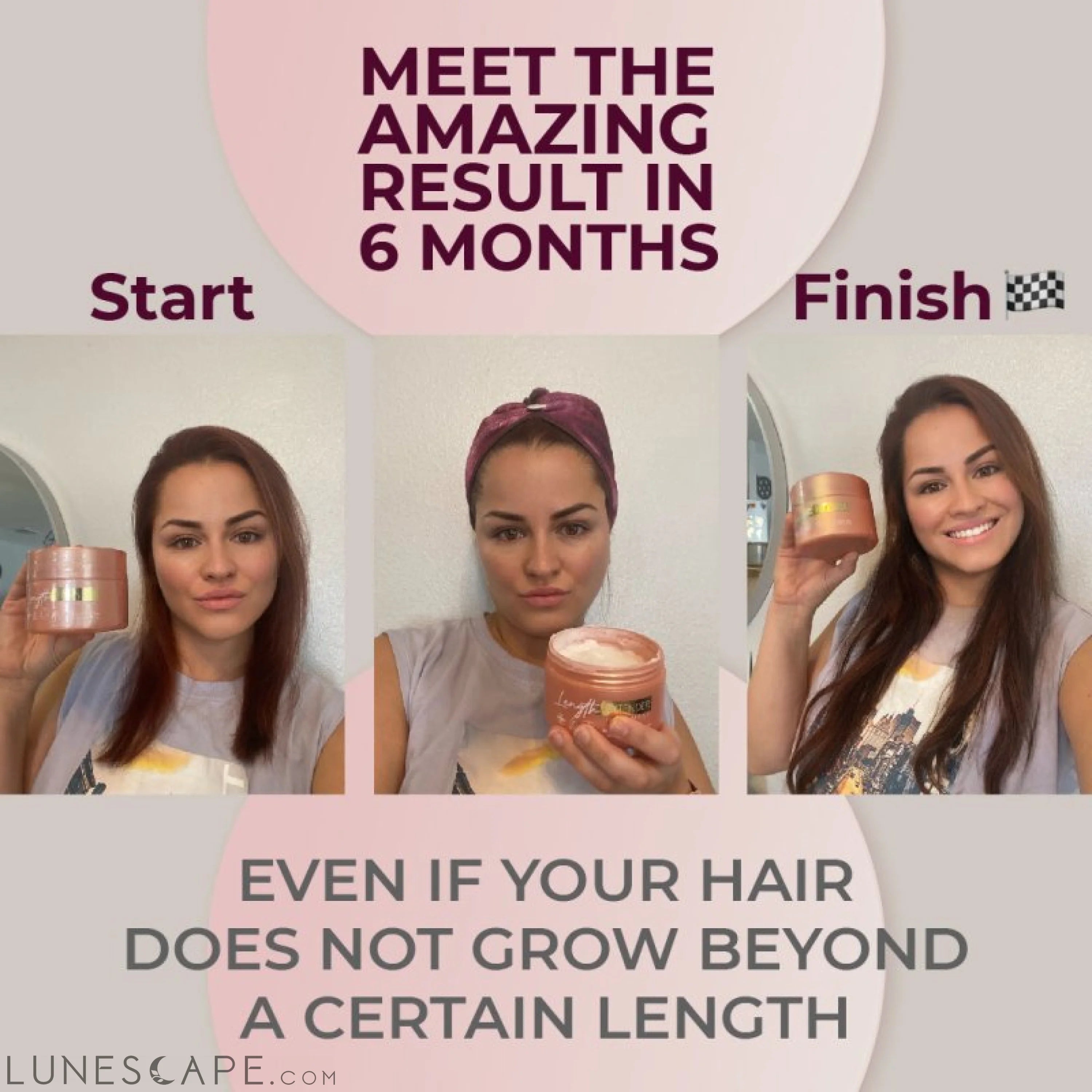 Copy of Length Extender Hair Mask 8.8 oz LUNESCAPE