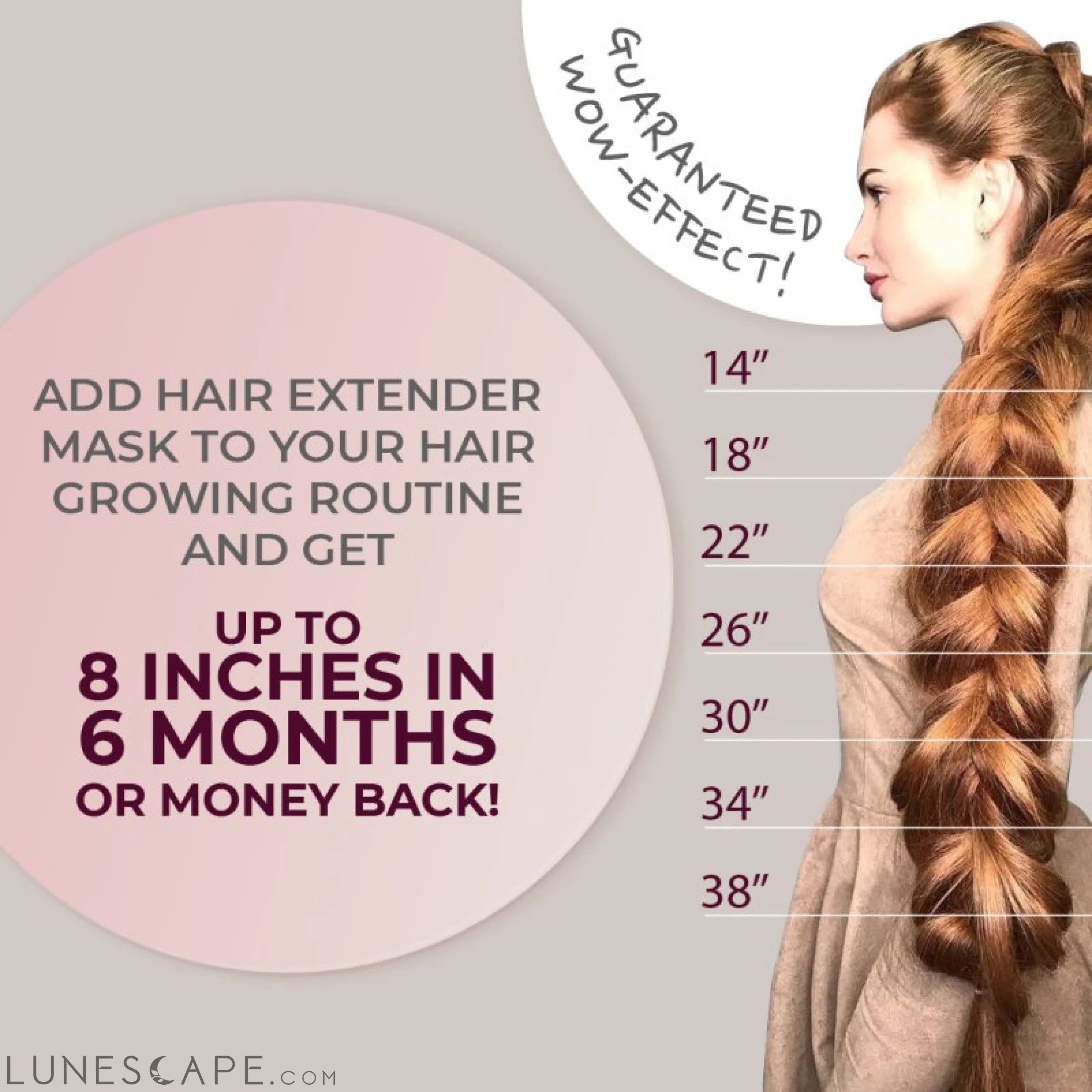 Copy of Length Extender Hair Mask 8.8 oz LUNESCAPE
