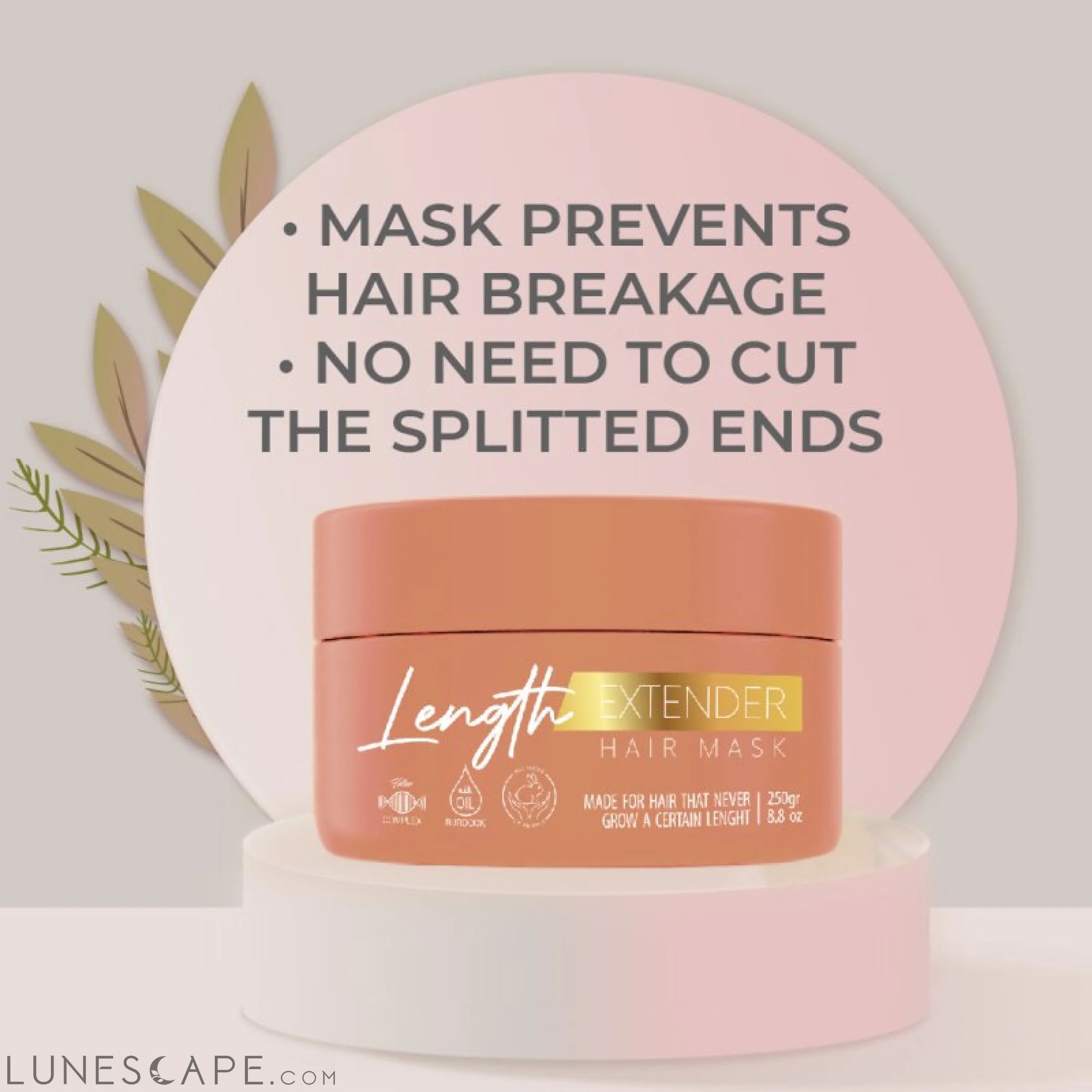 Copy of Length Extender Hair Mask 8.8 oz LUNESCAPE